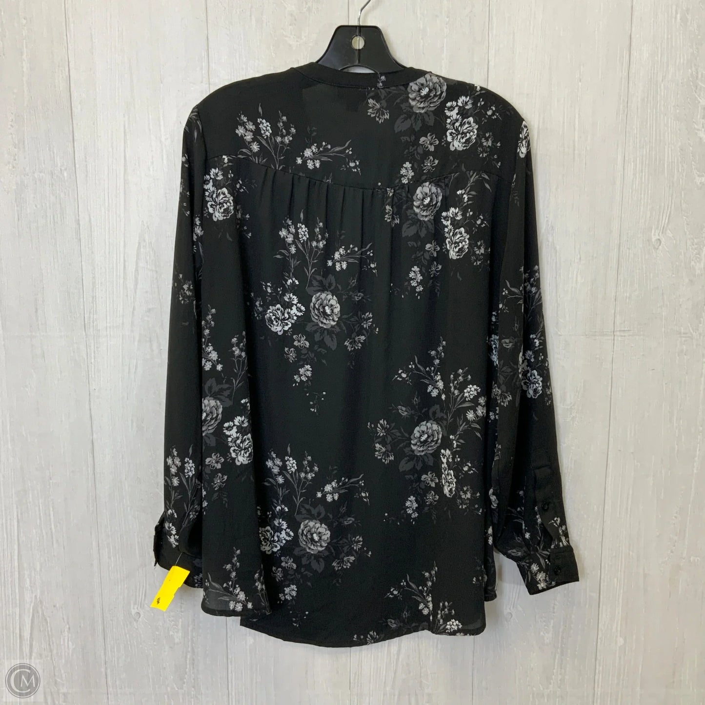 Blouse Long Sleeve By Torrid In Black, Size: L