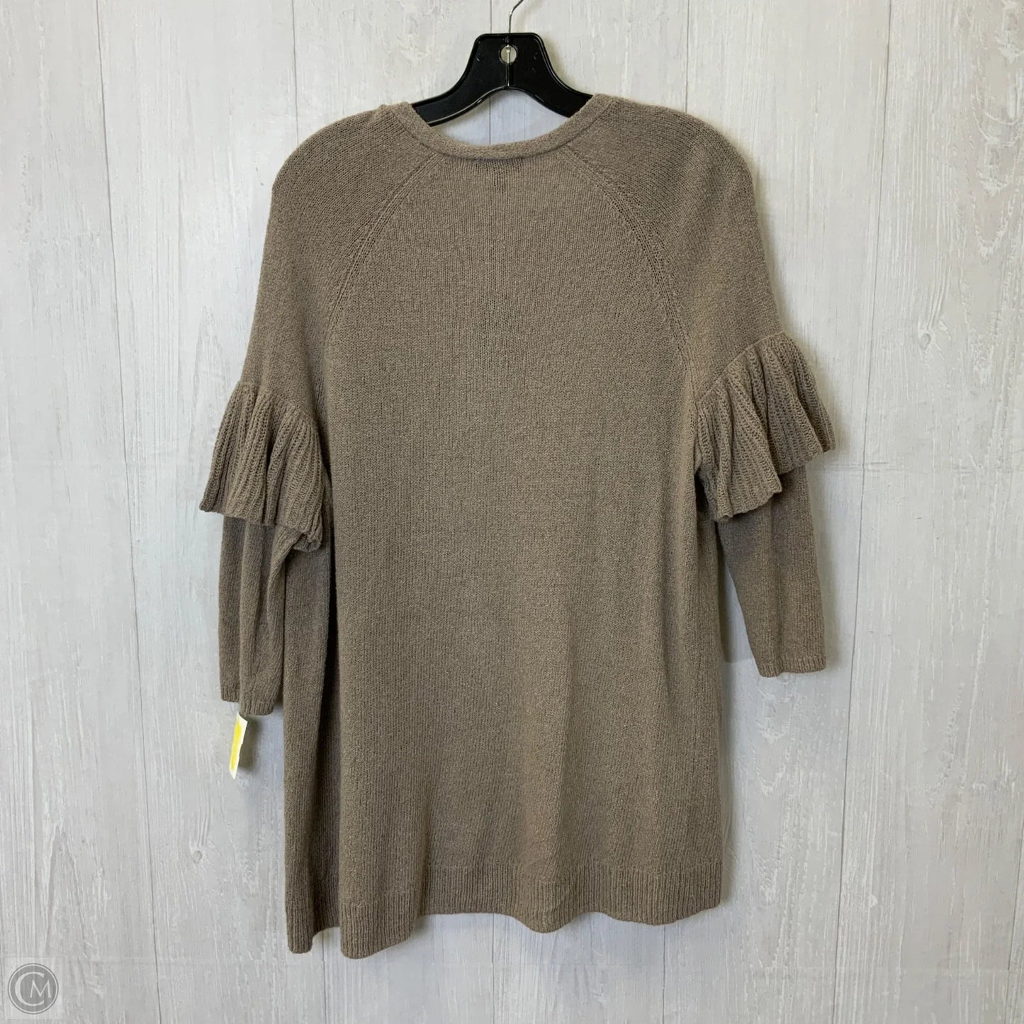 Sweater Cardigan By Express In Taupe, Size: S