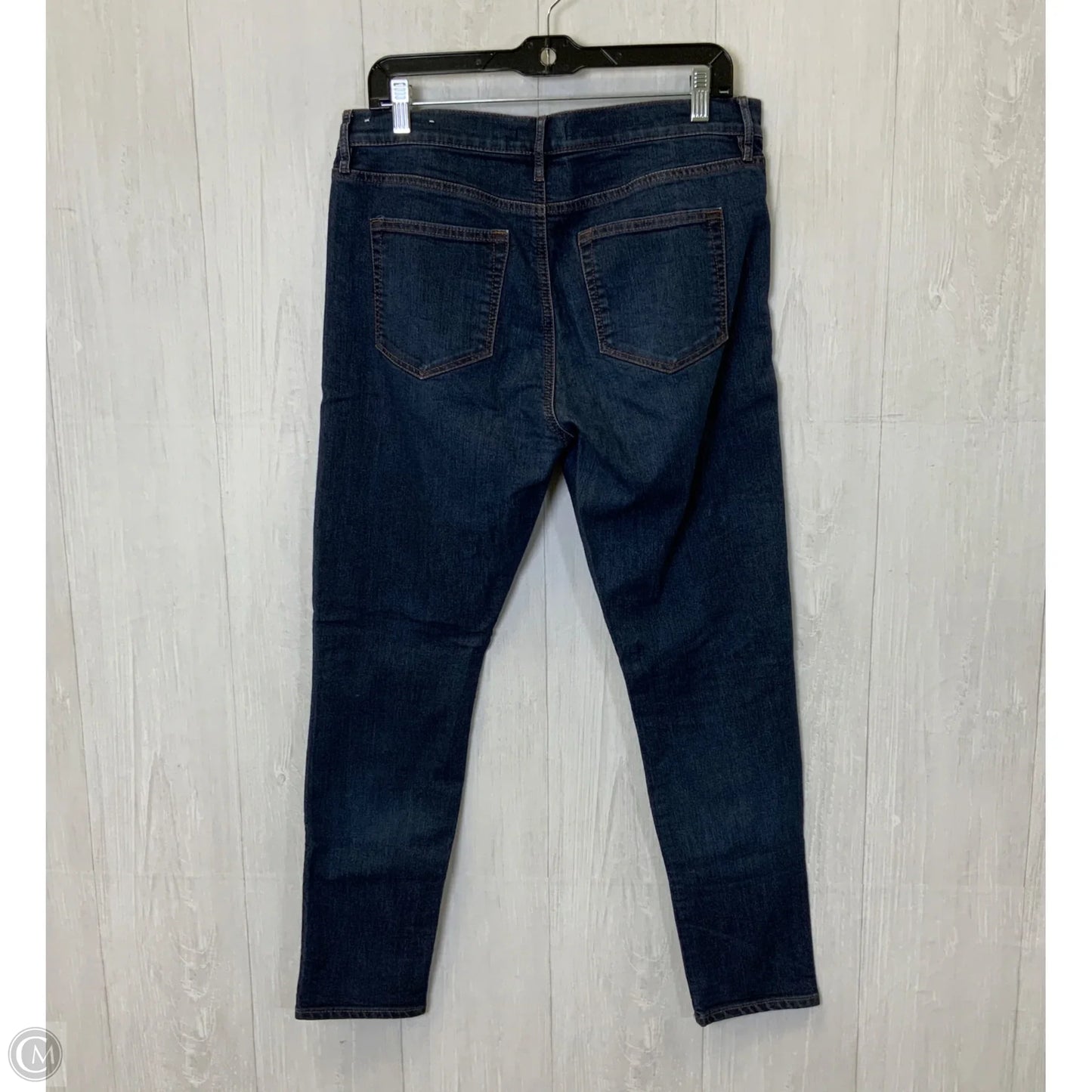 Jeans Skinny By Loft In Blue Denim, Size: 10