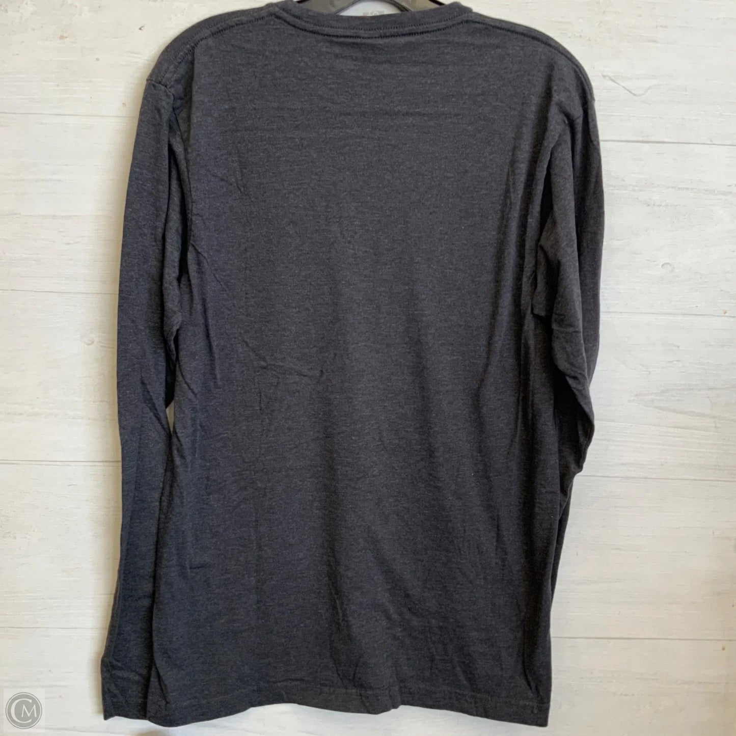 Top Long Sleeve Basic By Clothes Mentor In Grey, Size: M