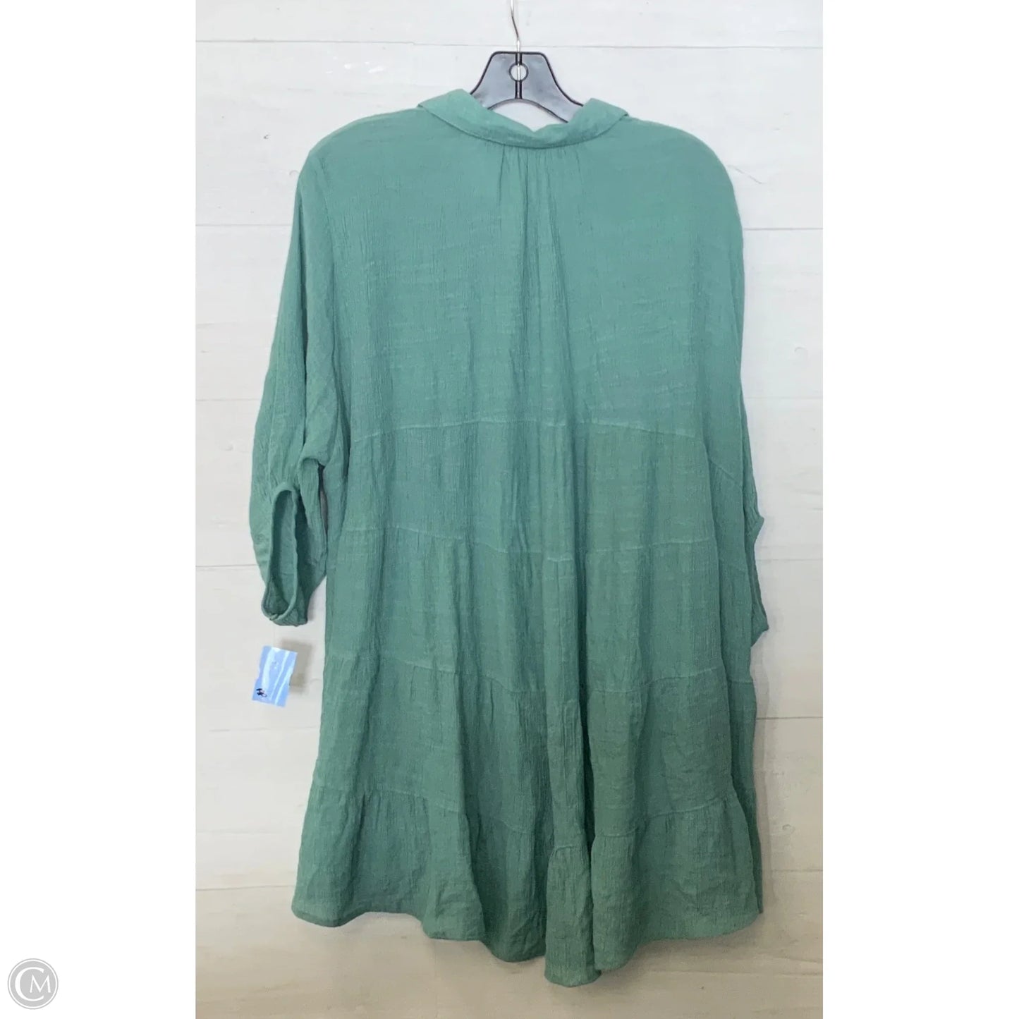 Tunic 3/4 Sleeve By Umgee In Green, Size: M
