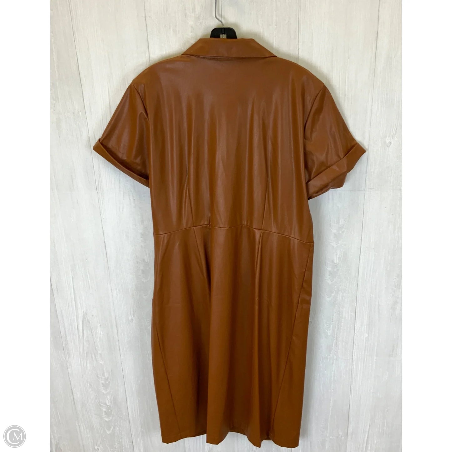 Dress Casual Midi By Nine West Apparel In Brown, Size: Xl