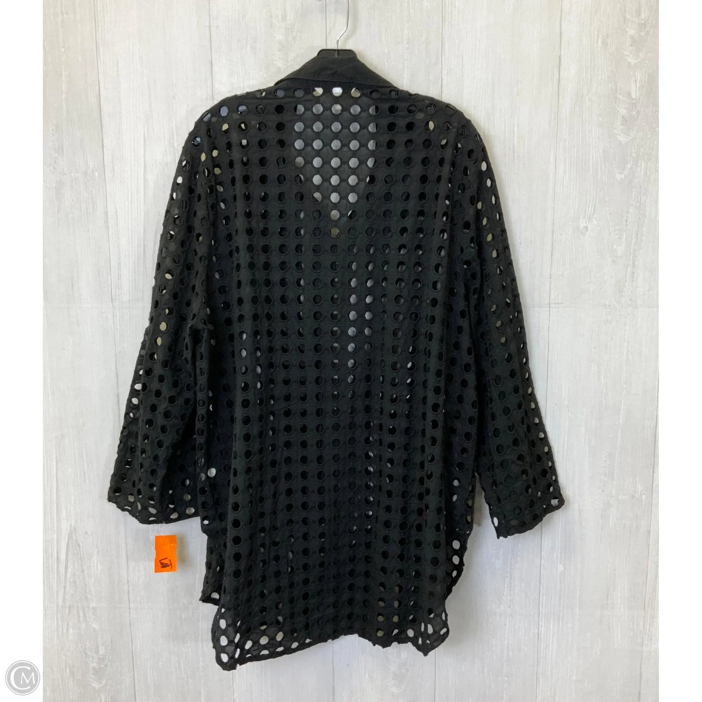 Top Long Sleeve By Adiva In Black, Size: 2x