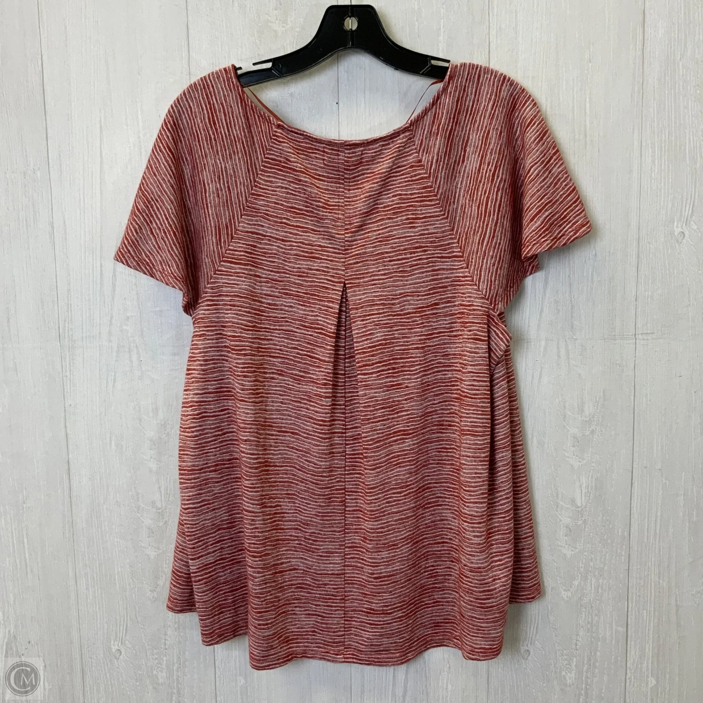 Top Short Sleeve By Cupio In Red & White, Size: Xl