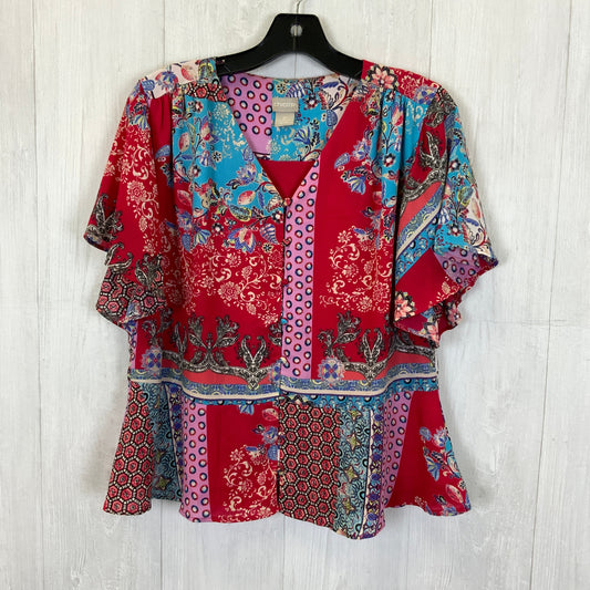 Blouse Short Sleeve By Chicos  Size: M