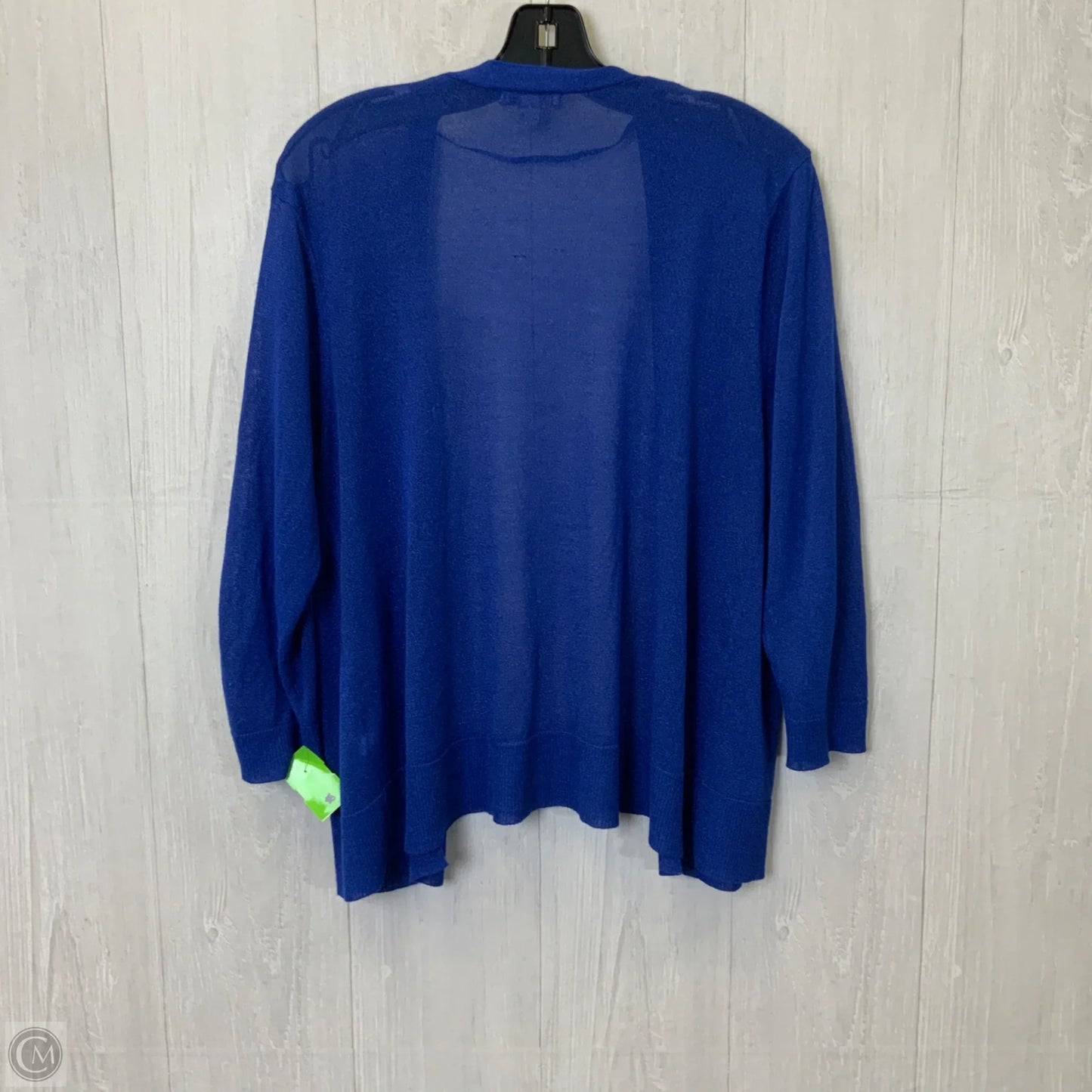 Cardigan By Cato In Blue, Size: 1x