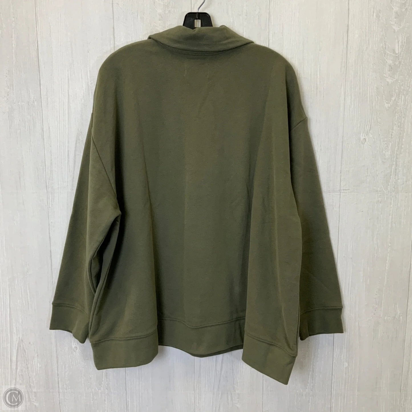 Top Long Sleeve By Lands End In Green, Size: 2x