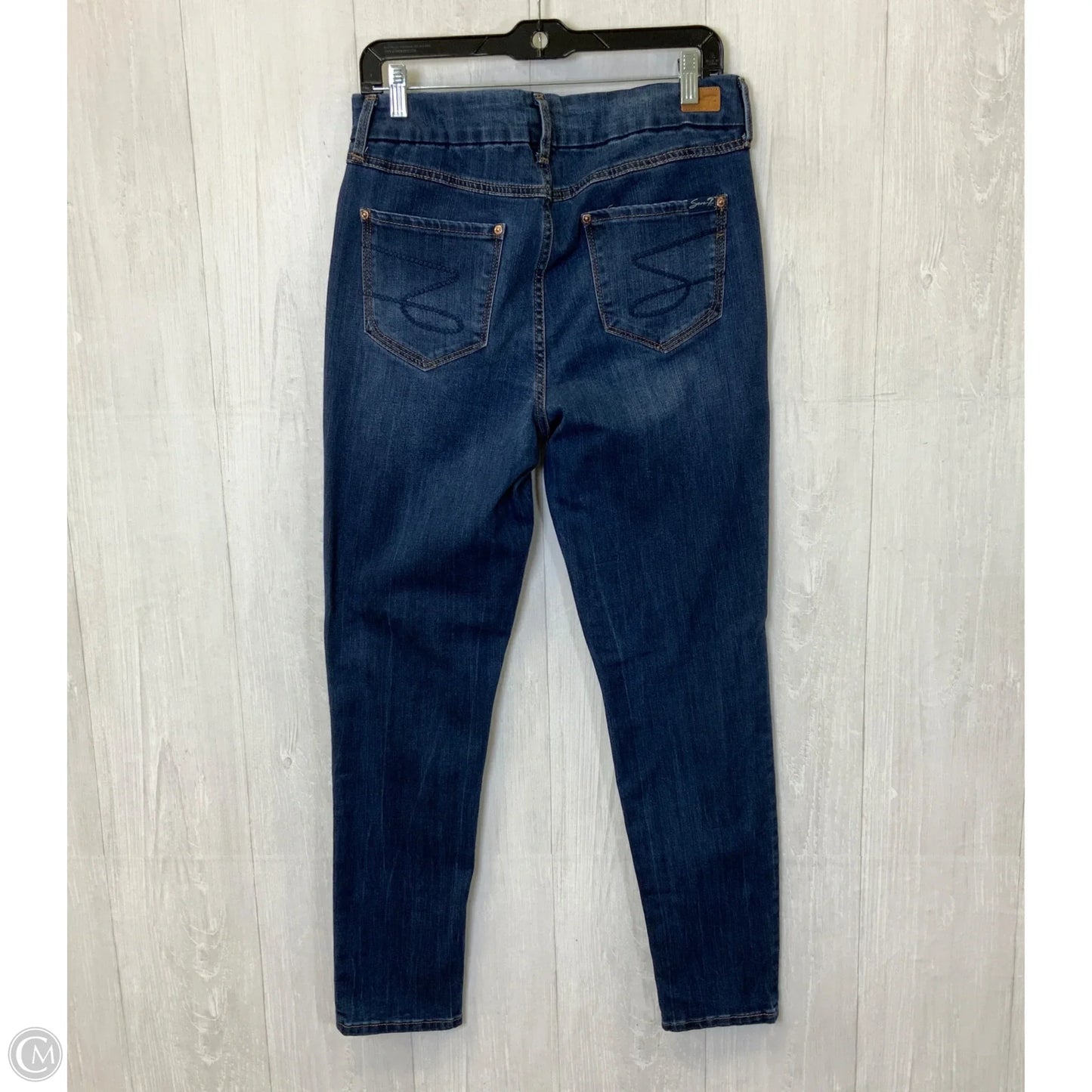 Jeans Skinny By Seven 7 In Blue Denim, Size: 10