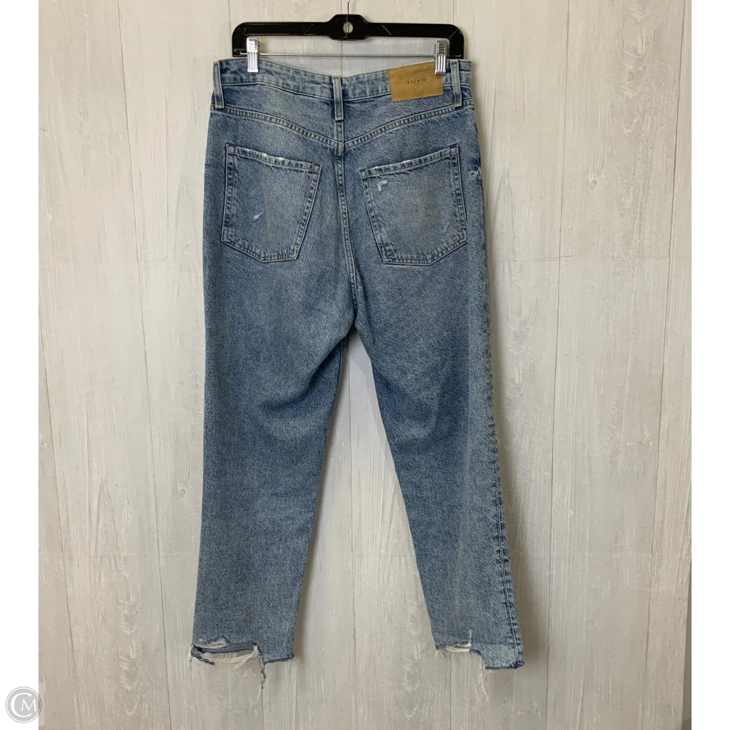 Jeans Straight By H&m In Blue Denim, Size: 10