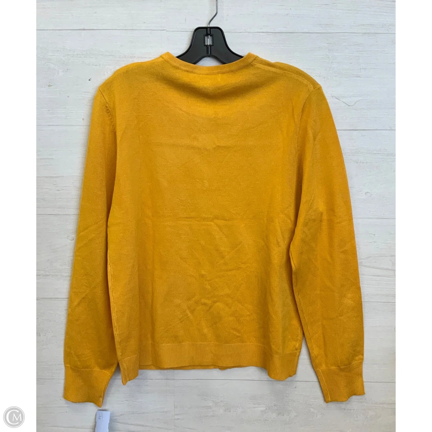 Cardigan By Clothes Mentor In Yellow, Size: L