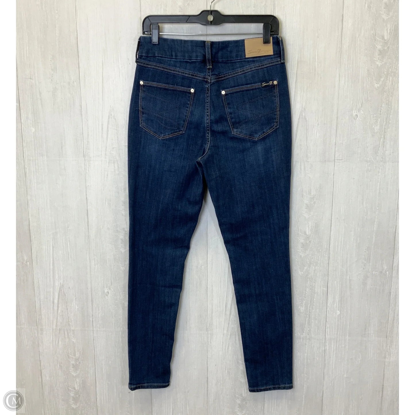 Jeans Skinny By Seven 7 In Blue, Size: 6