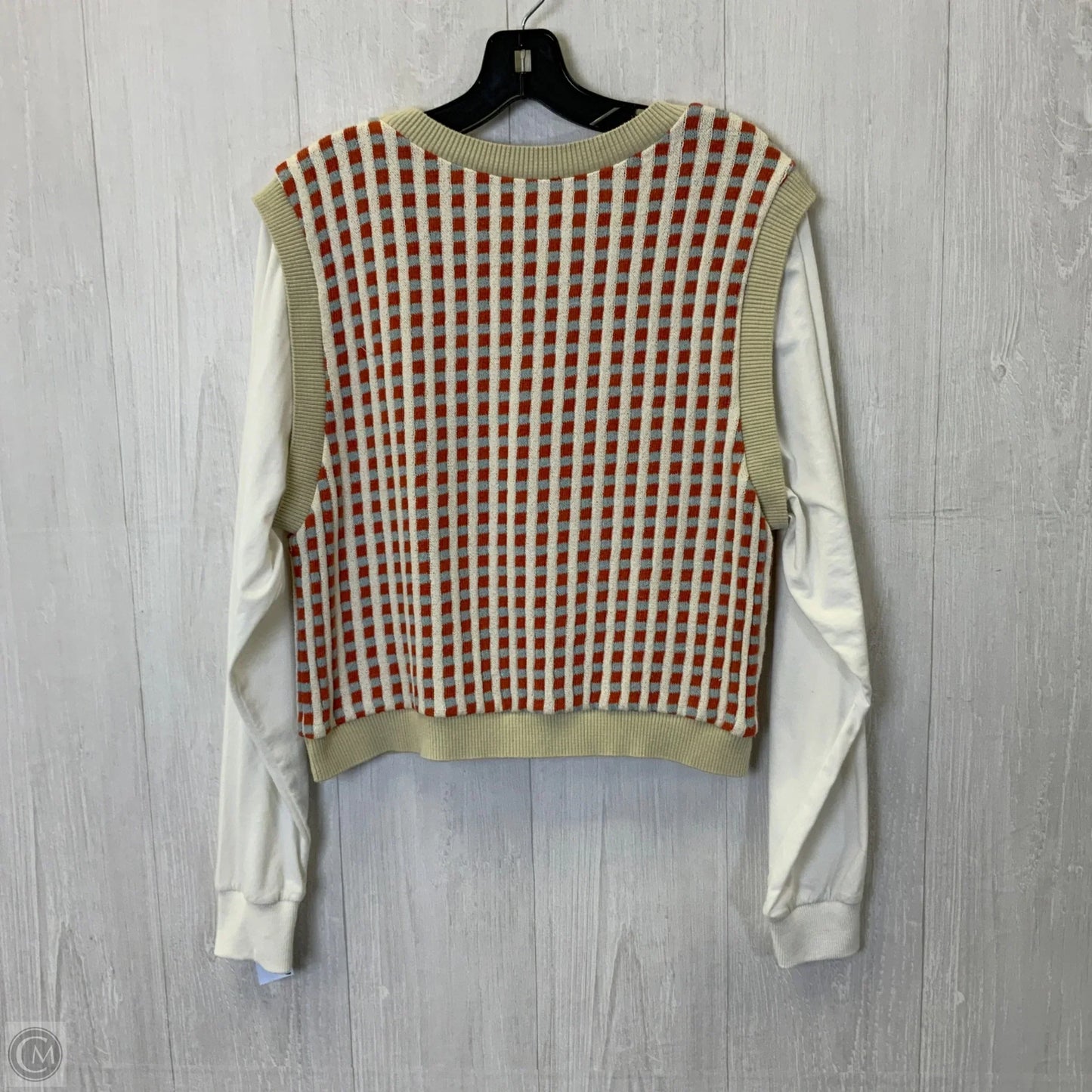 Top Long Sleeve By Zara In Multi-colored, Size: L