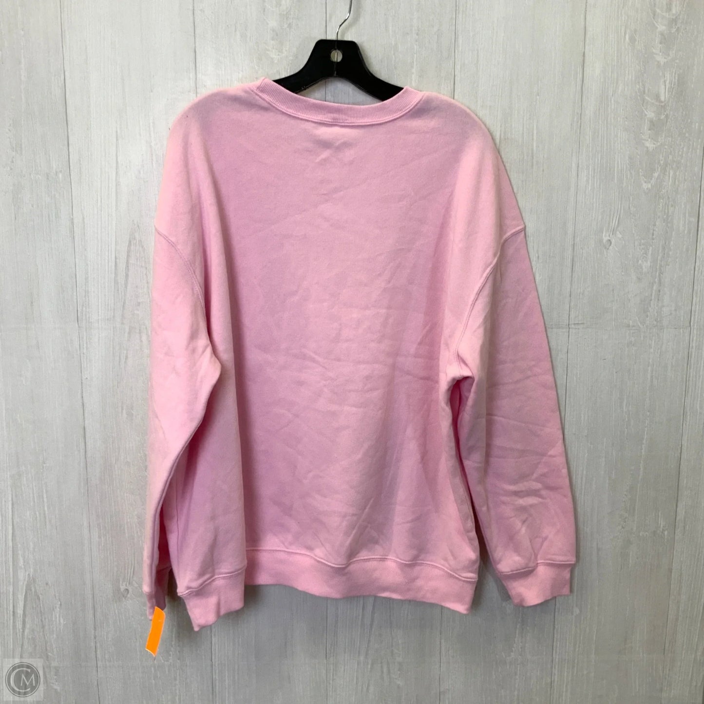 Sweatshirt Crewneck By Clothes Mentor In Pink, Size: Xxl