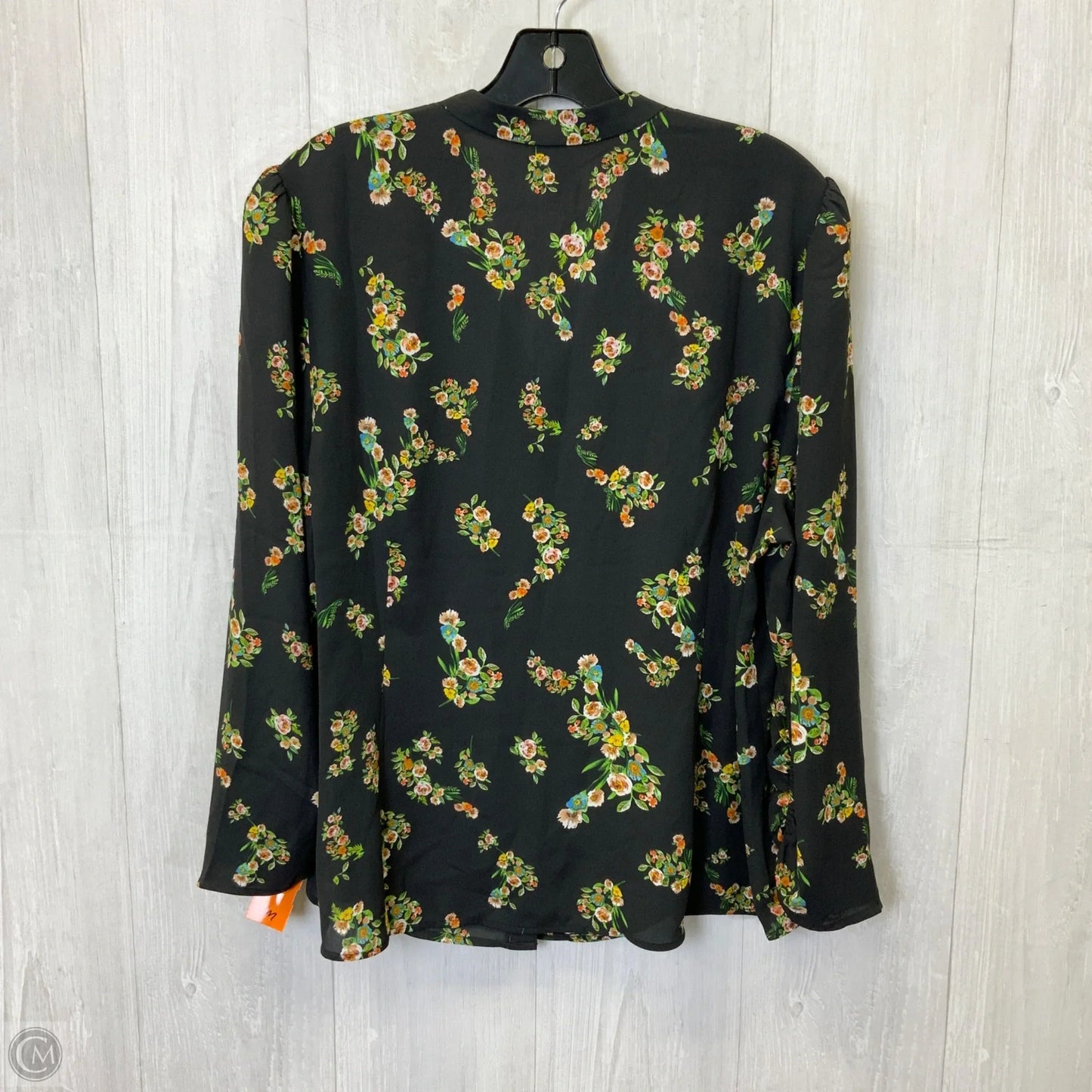 Blouse Long Sleeve By Cabi In Black, Size: L