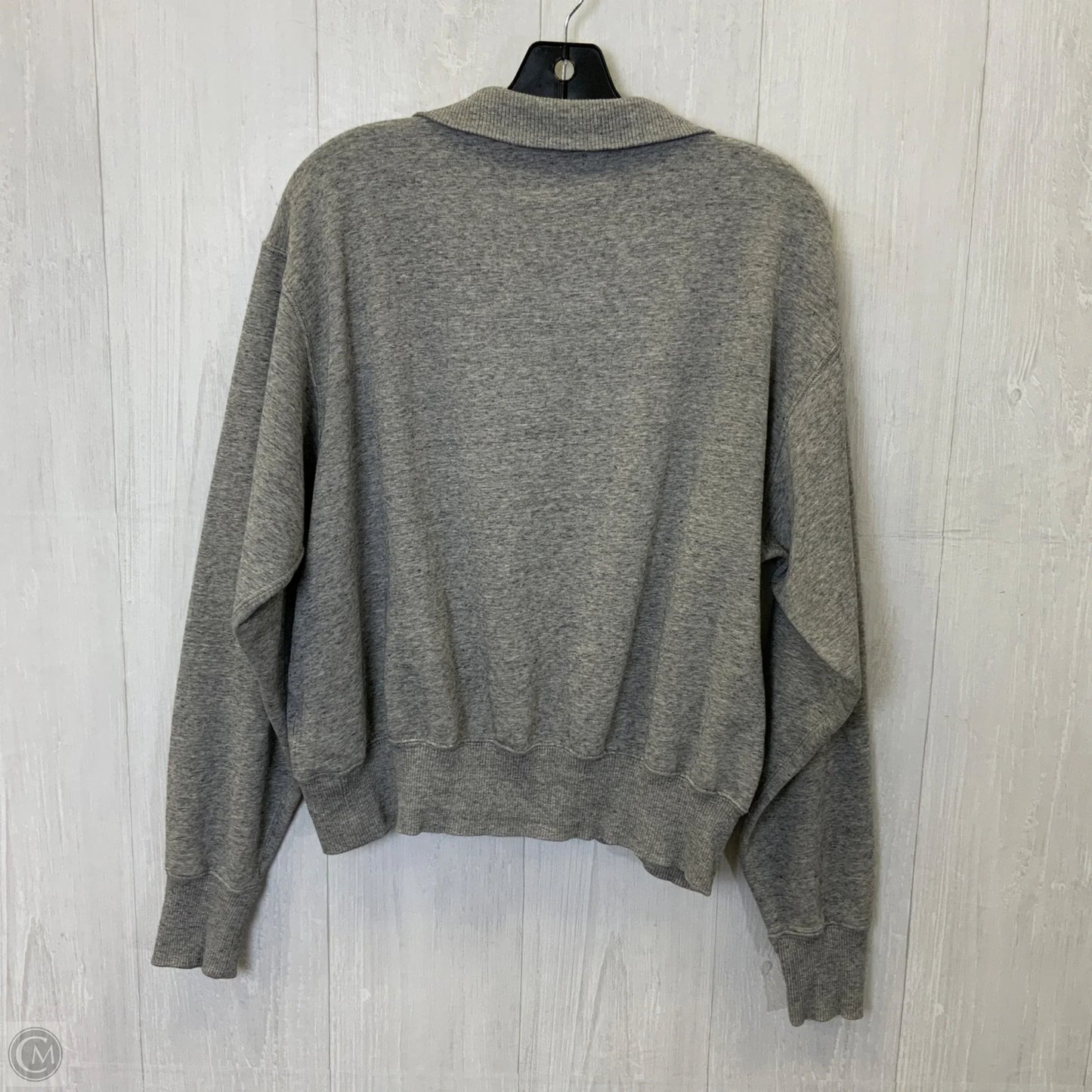 Sweatshirt Collar By Polo Ralph Lauren In Grey, Size: L