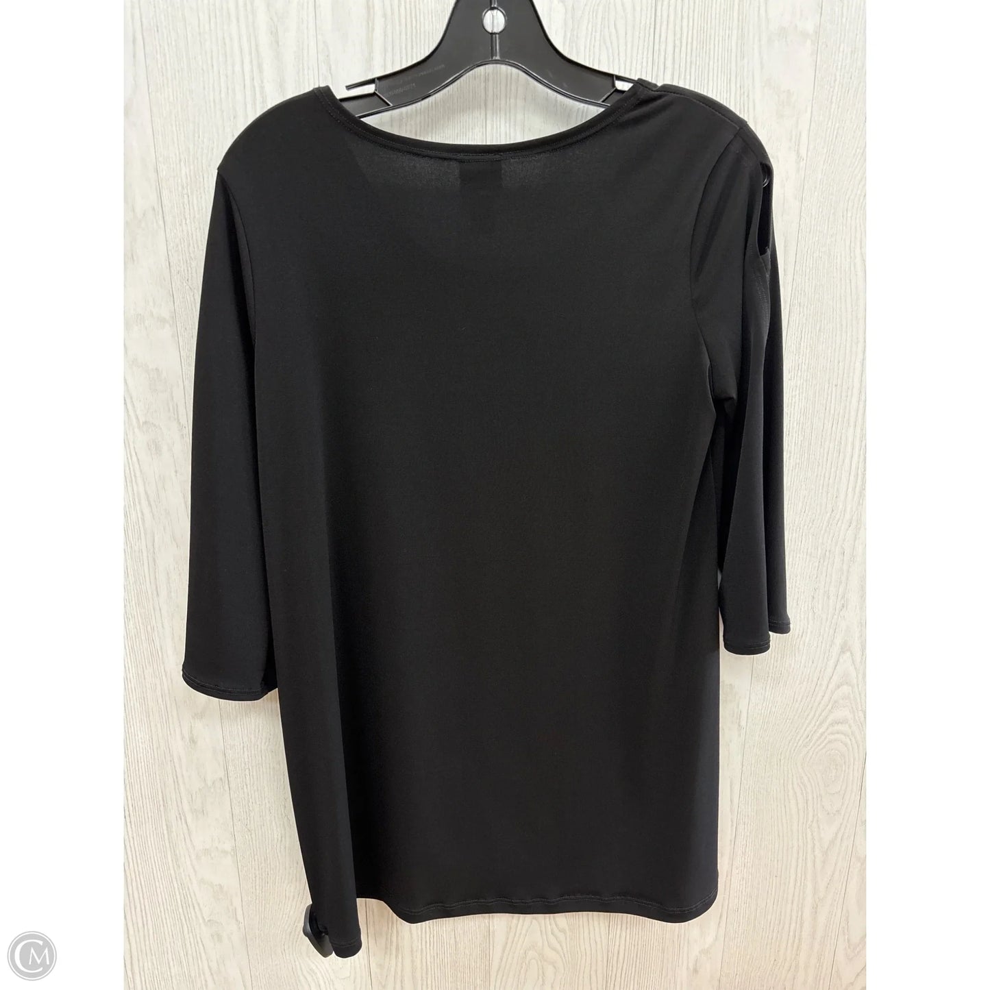 Top 3/4 Sleeve By Clara Sun Woo In Black, Size: S