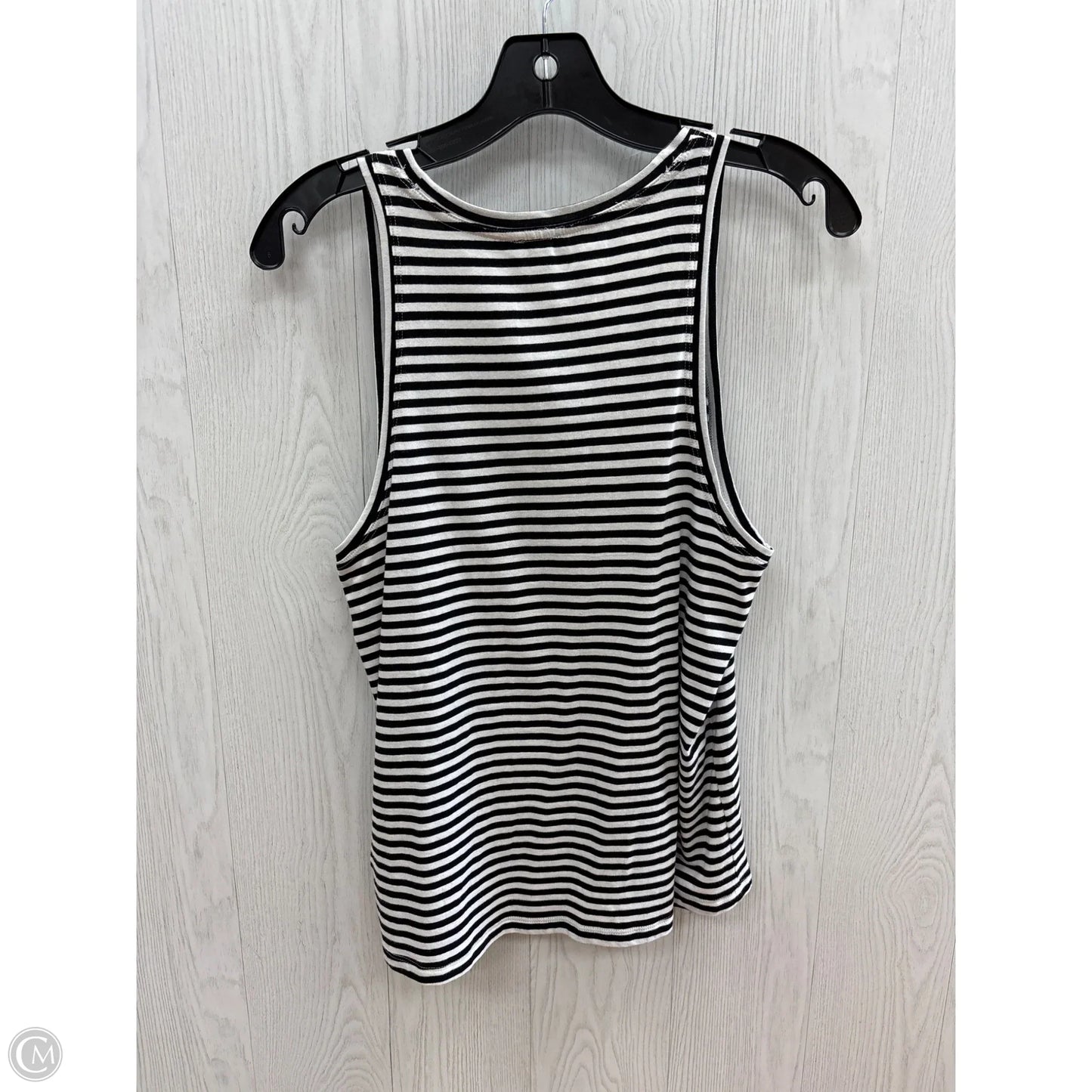 Top Sleeveless By Express In Black & White, Size: S