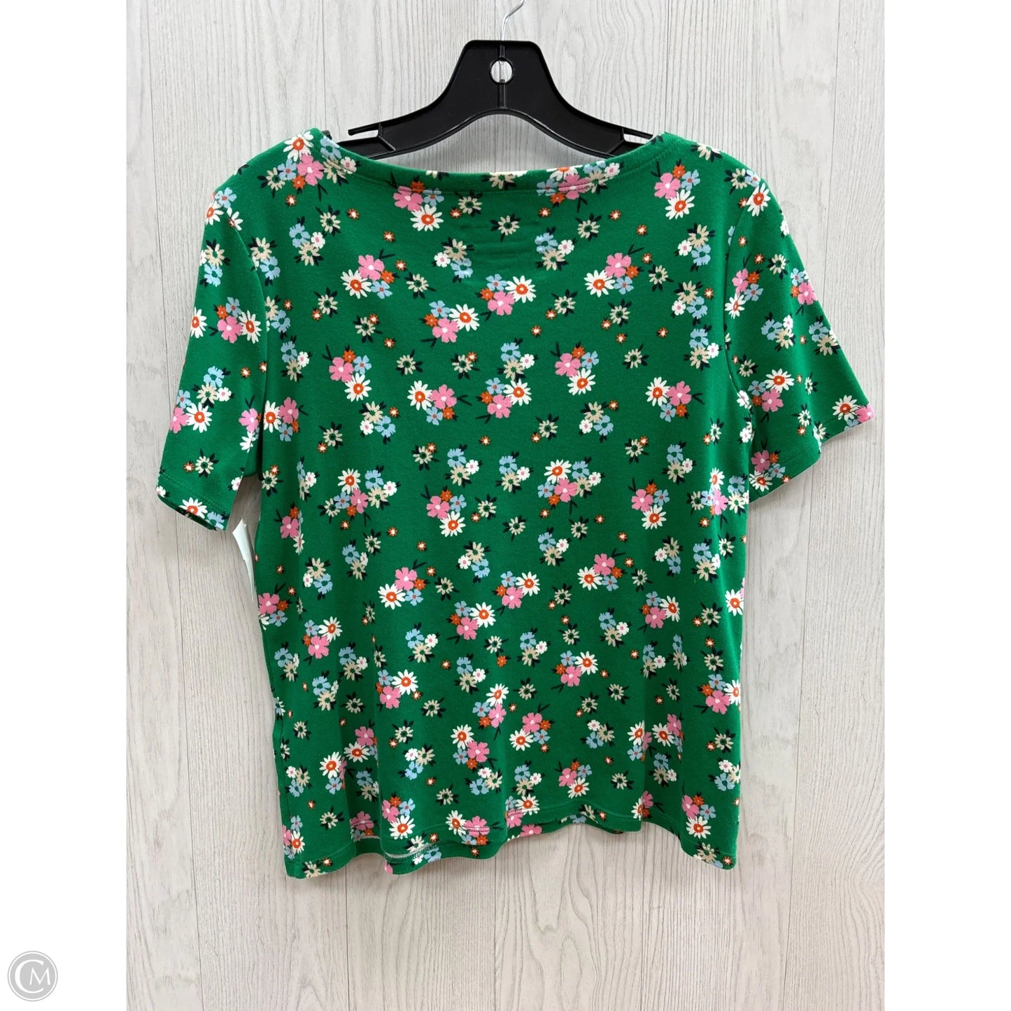 Top Short Sleeve By Charter Club In Floral Print, Size: Mp