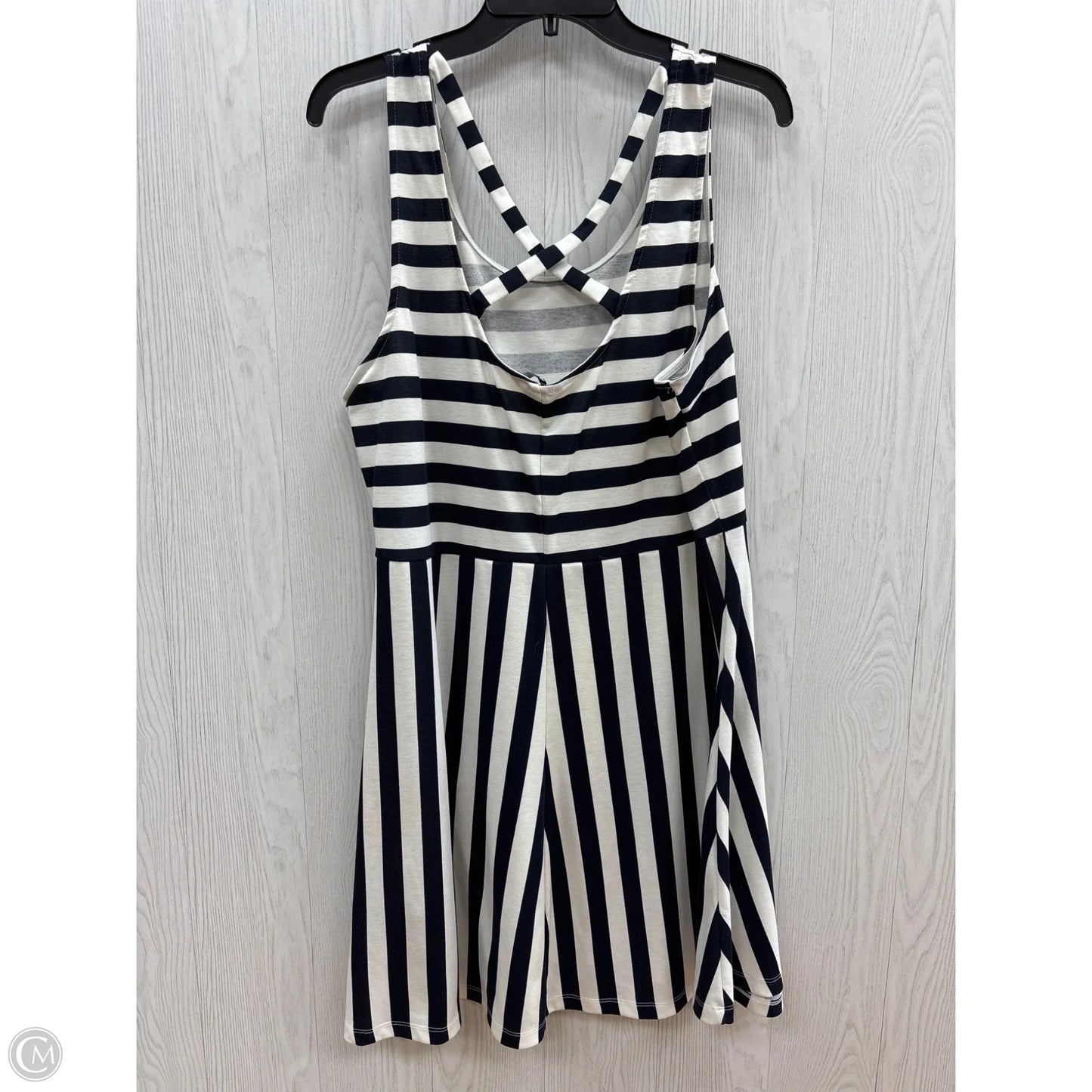 Dress Casual Short By H&m In Blue & White, Size: Xl