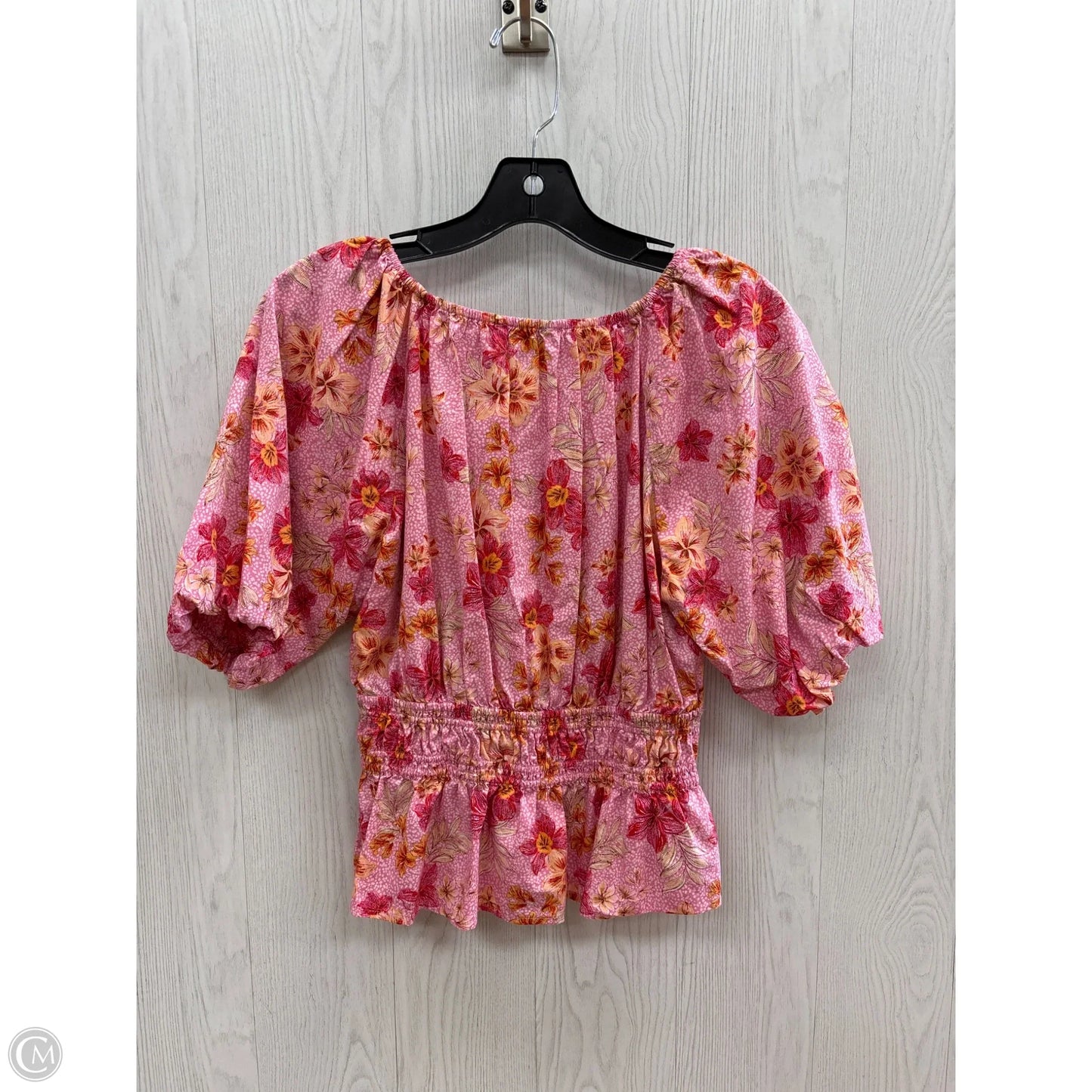 Top Short Sleeve By Loft In Pink, Size: S