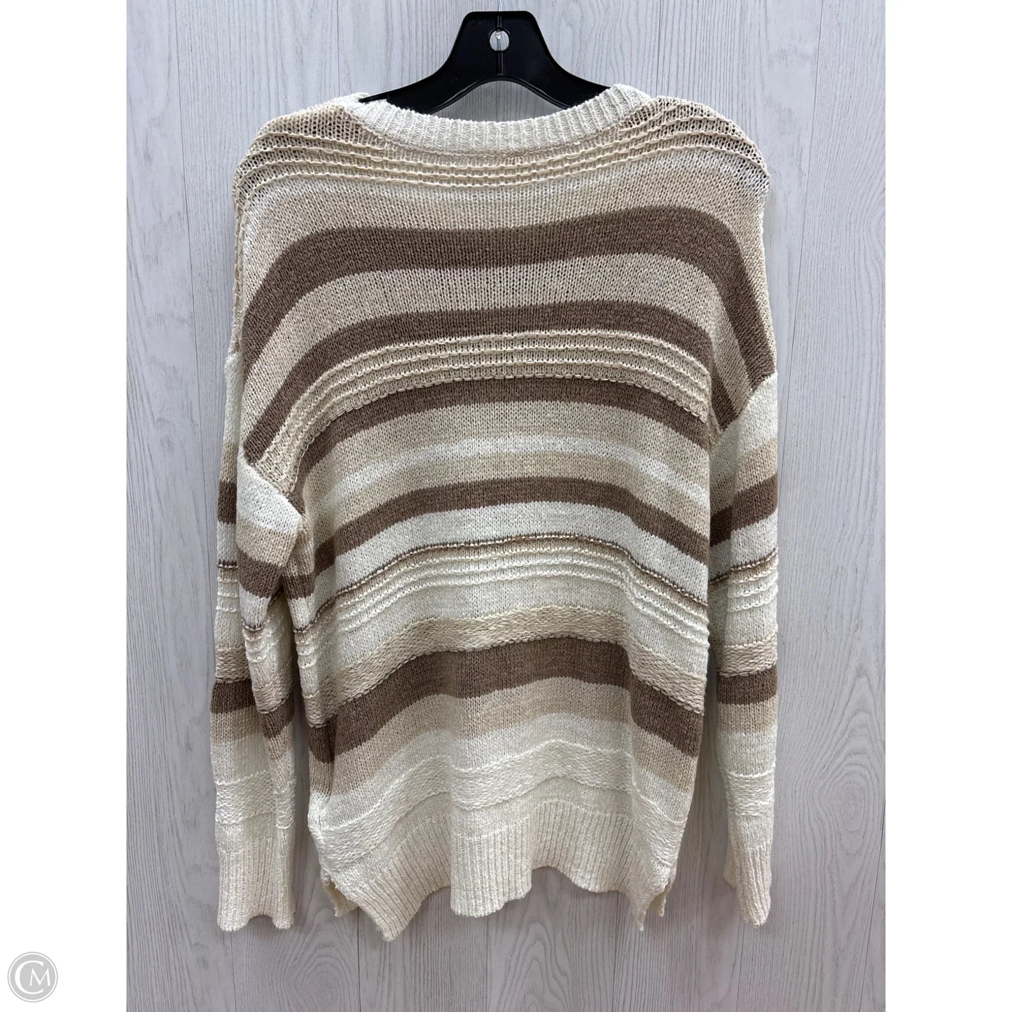 Sweater By Wishlist In Cream & Tan, Size: M