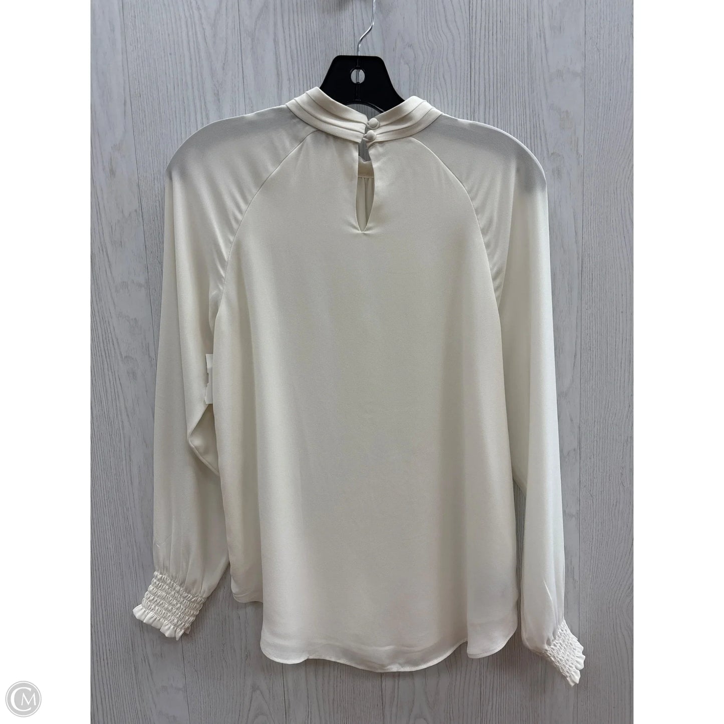 Top Long Sleeve By Ann Taylor In Cream, Size: Xs