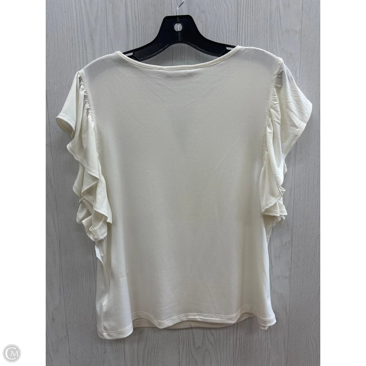 Top Short Sleeve By So In White, Size: L