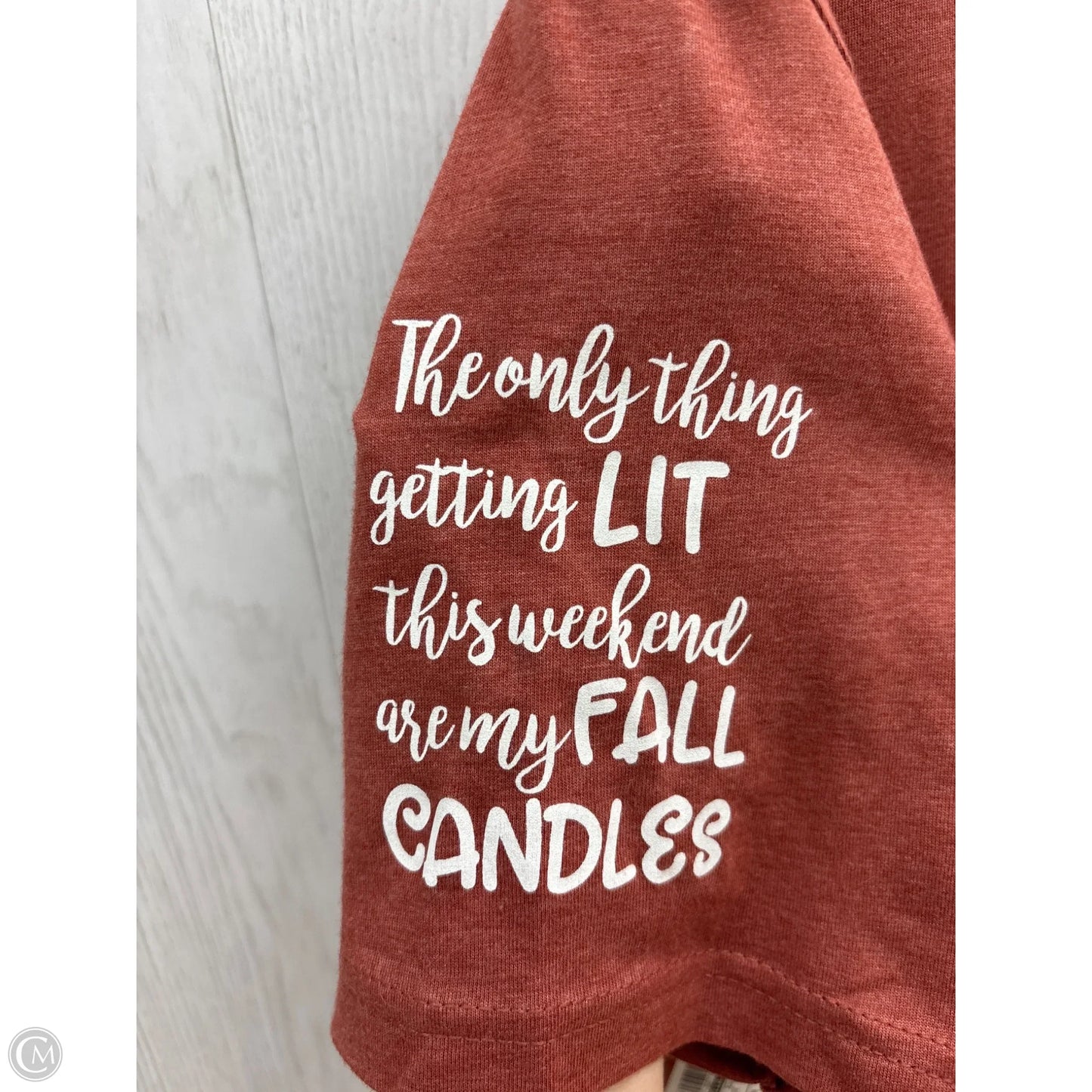 Top Short Sleeve By Bella + Canvas In Mauve, Size: M