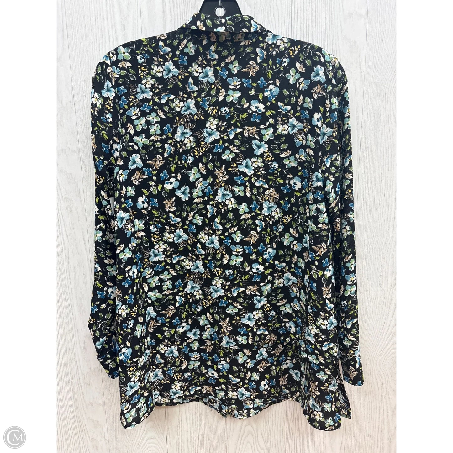 Top Long Sleeve By J. Jill In Floral Print, Size: Xs