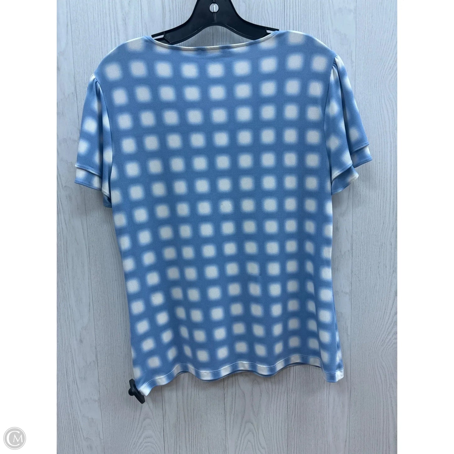 Top Short Sleeve By Calvin Klein In Blue, Size: M