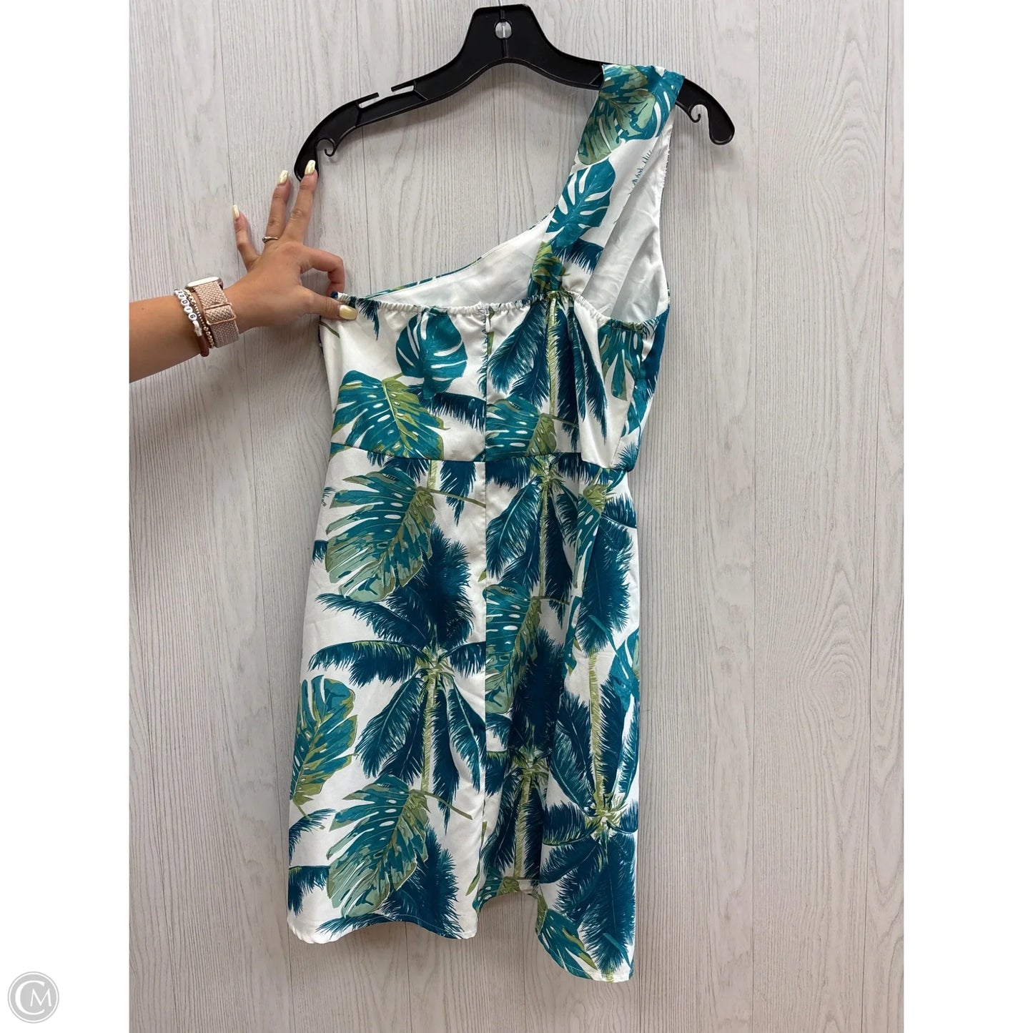 Dress Casual Short By Shein In Blue & Green, Size: S