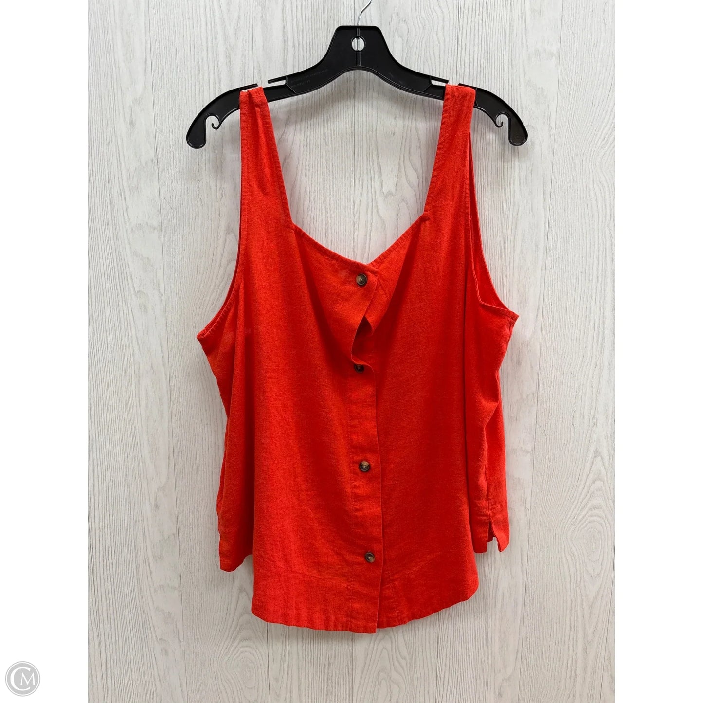Top Sleeveless By Lc Lauren Conrad In Red, Size: 1x