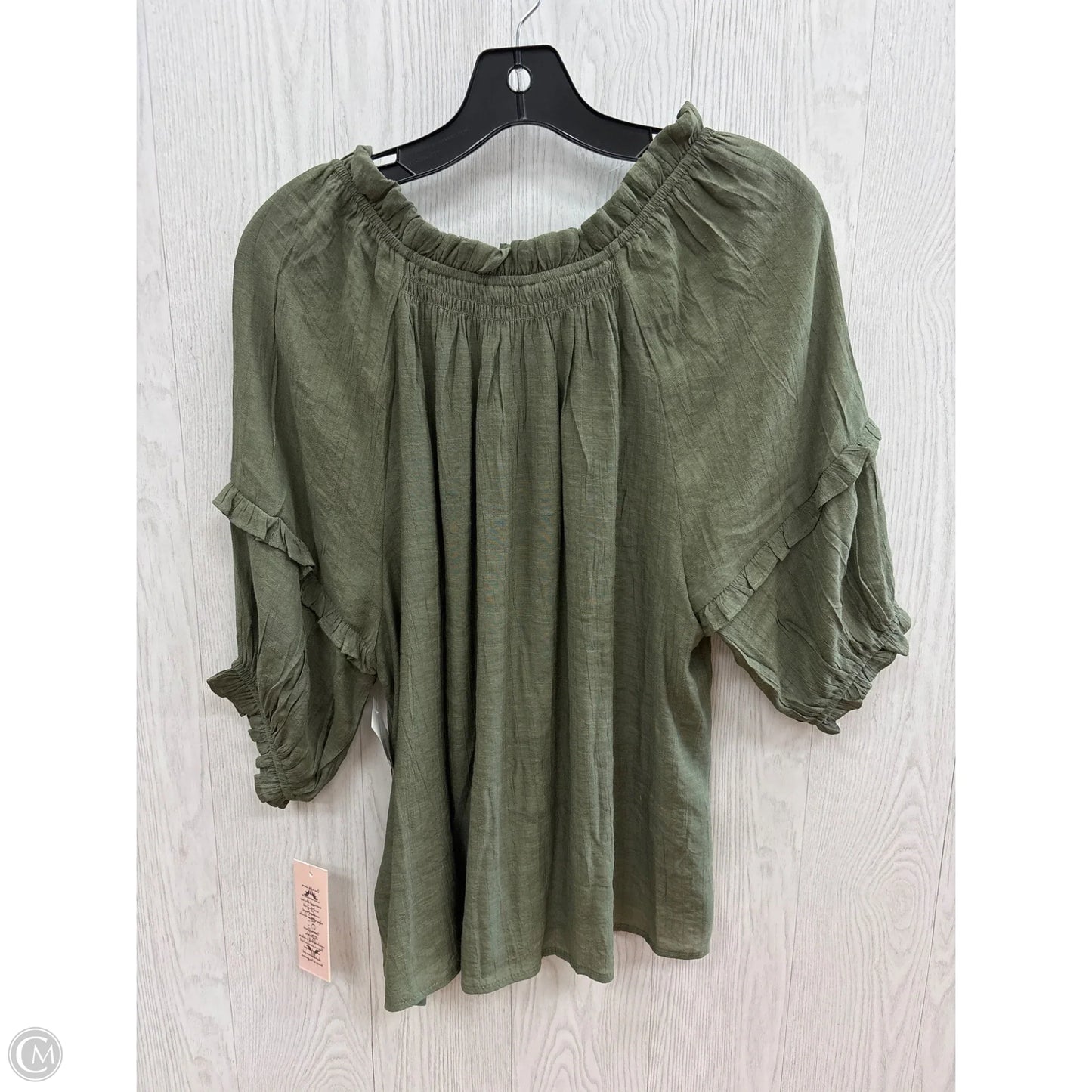 Top Short Sleeve By Nanette By Nanette Lepore In Green, Size: L