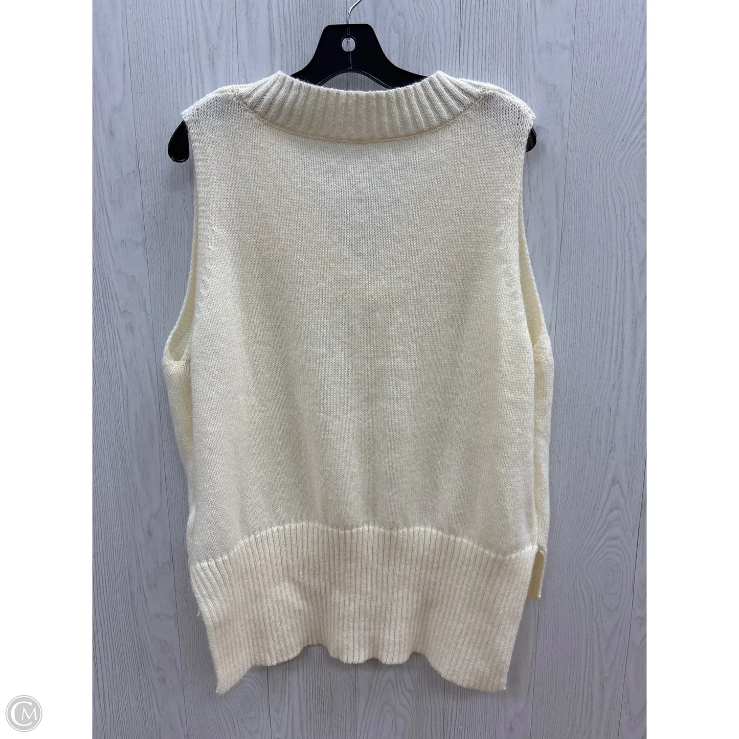 Vest Sweater By Shein In Cream, Size: S