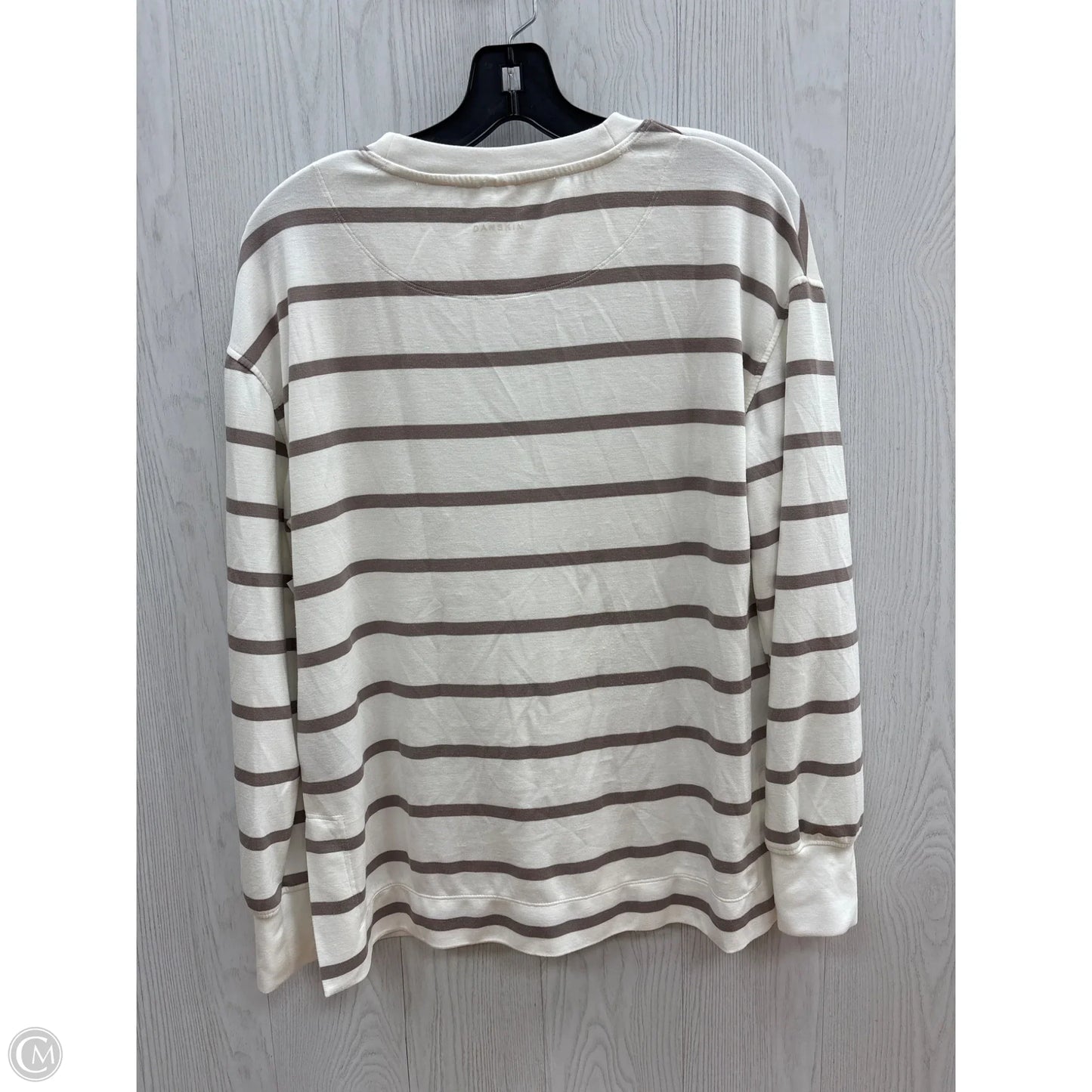Top Long Sleeve By Danskin In Striped Pattern, Size: Xs