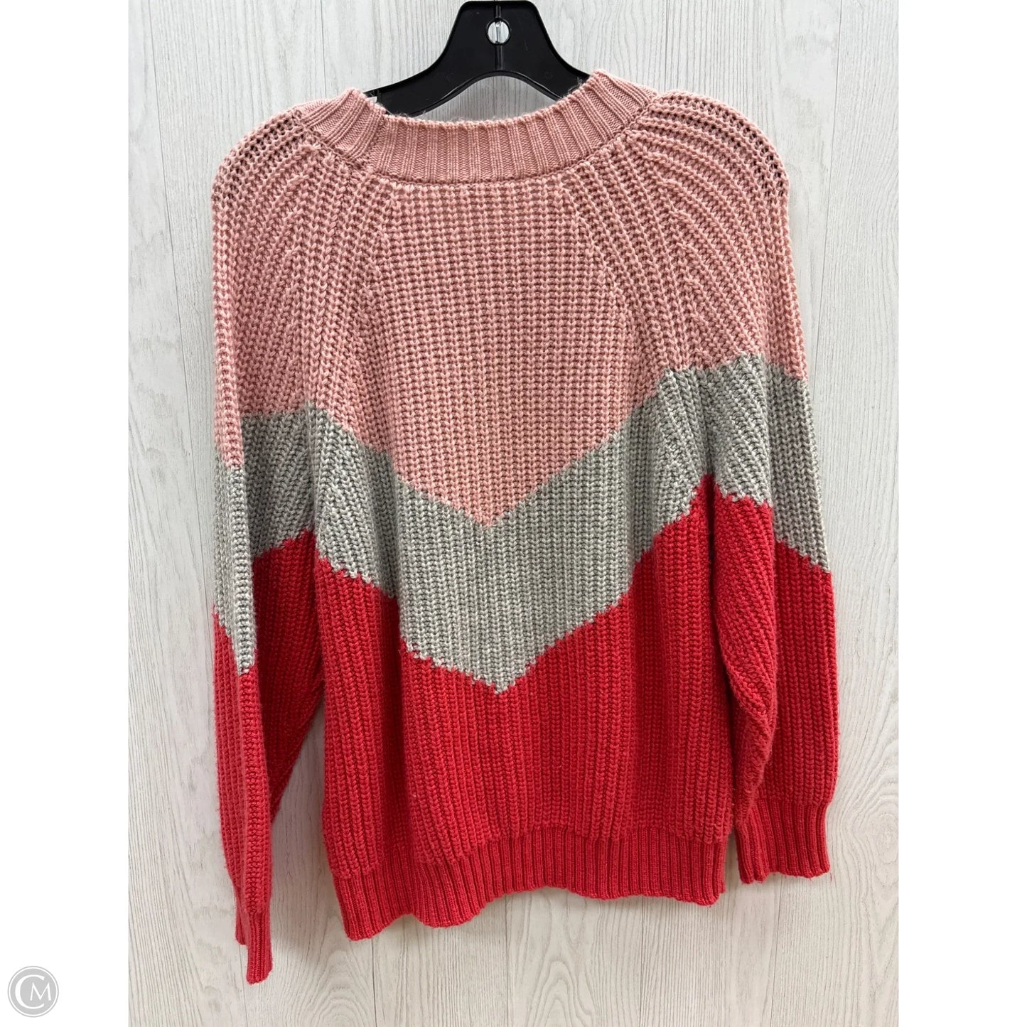 Sweater By Splendid In Grey & Pink, Size: S