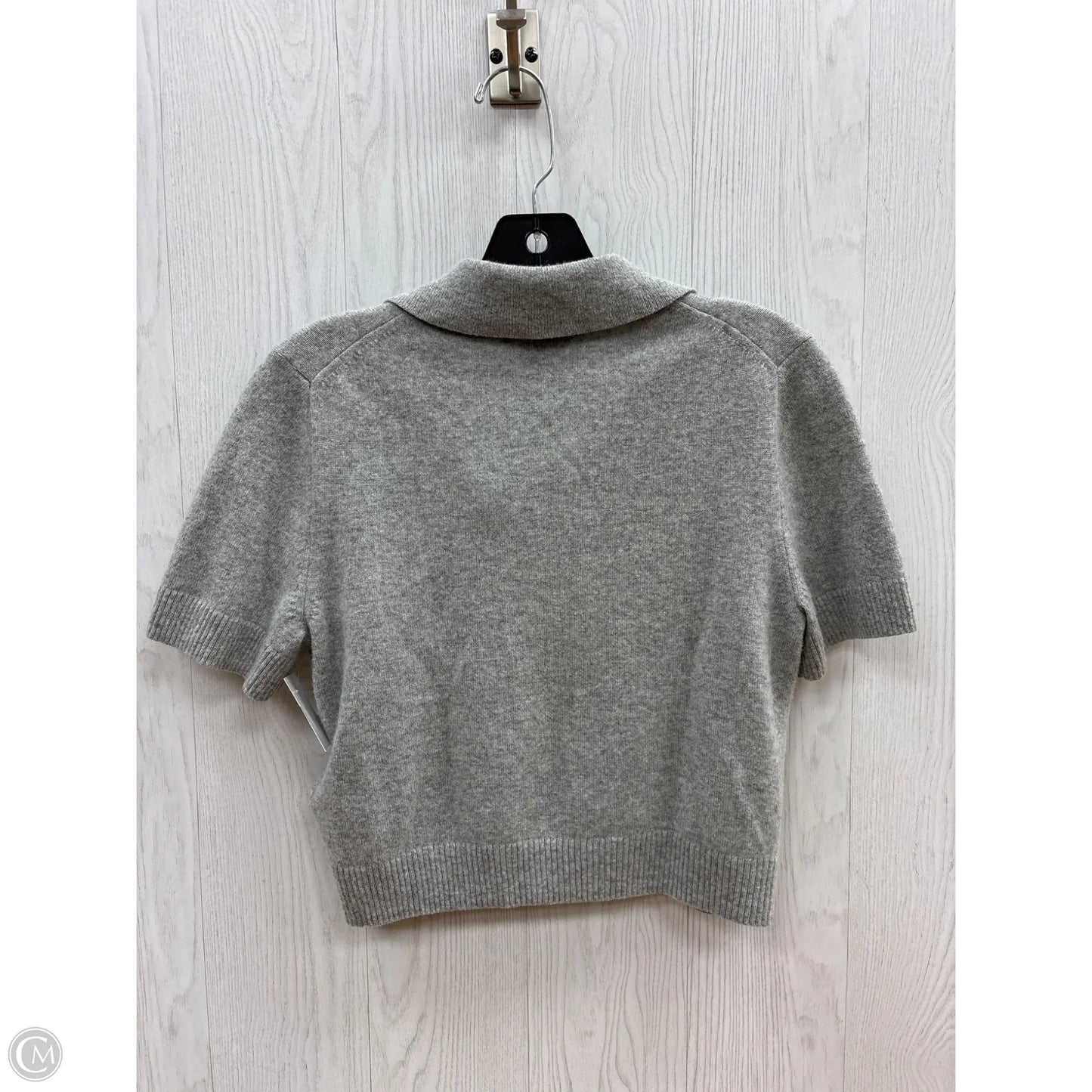 Sweater Short Sleeve By J. Crew In Grey, Size: S
