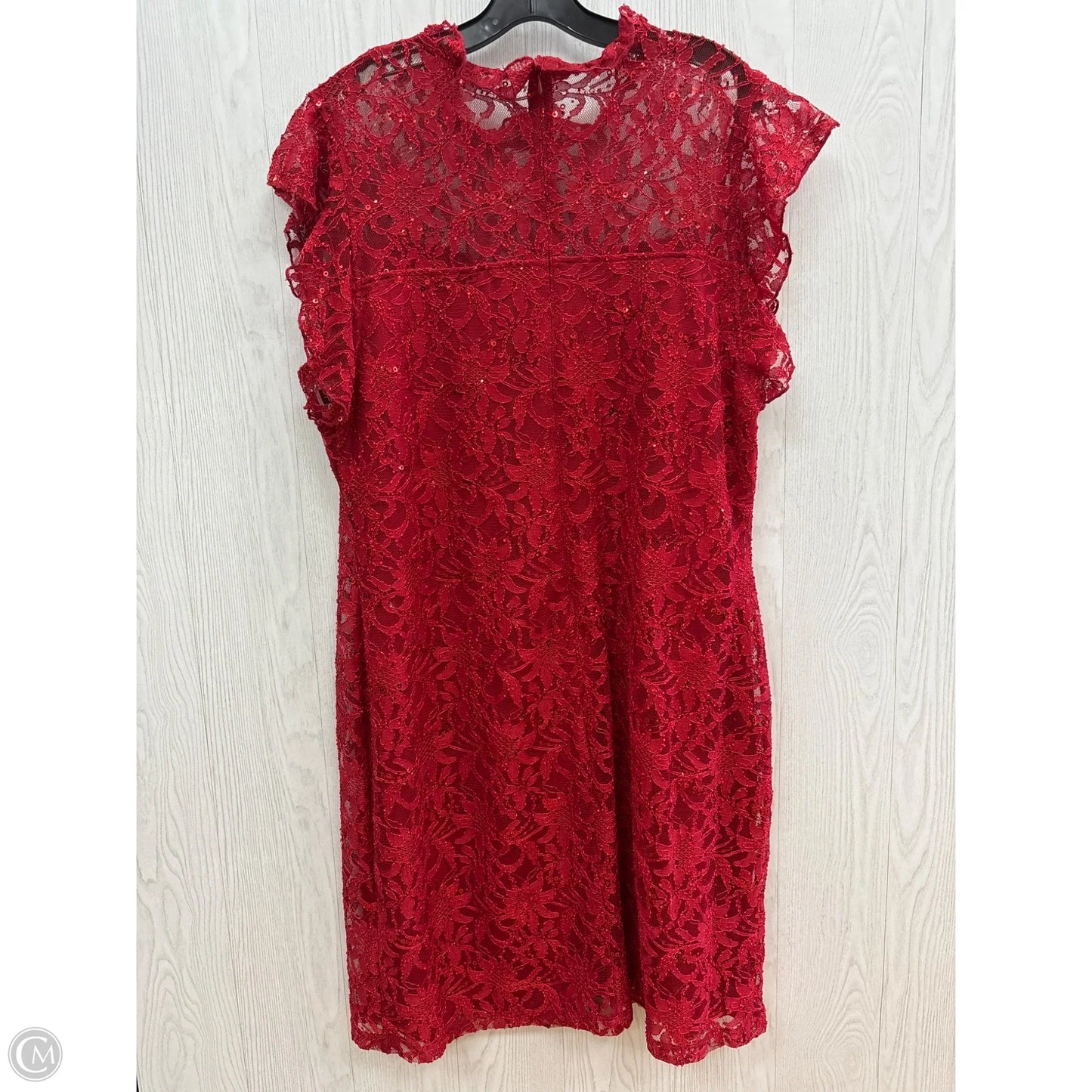 Dress Party Short By Clothes Mentor In Red, Size: 20