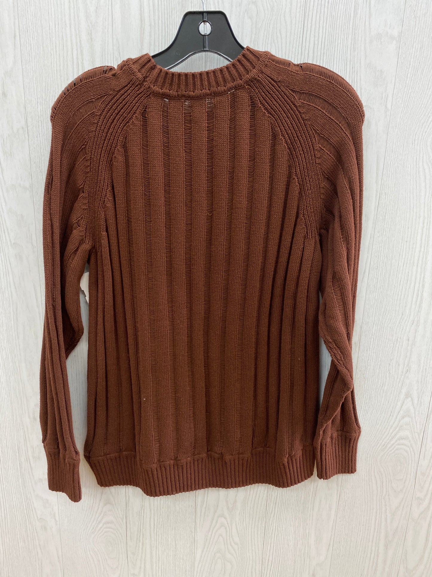 Sweater By Clothes Mentor In Brown, Size: M