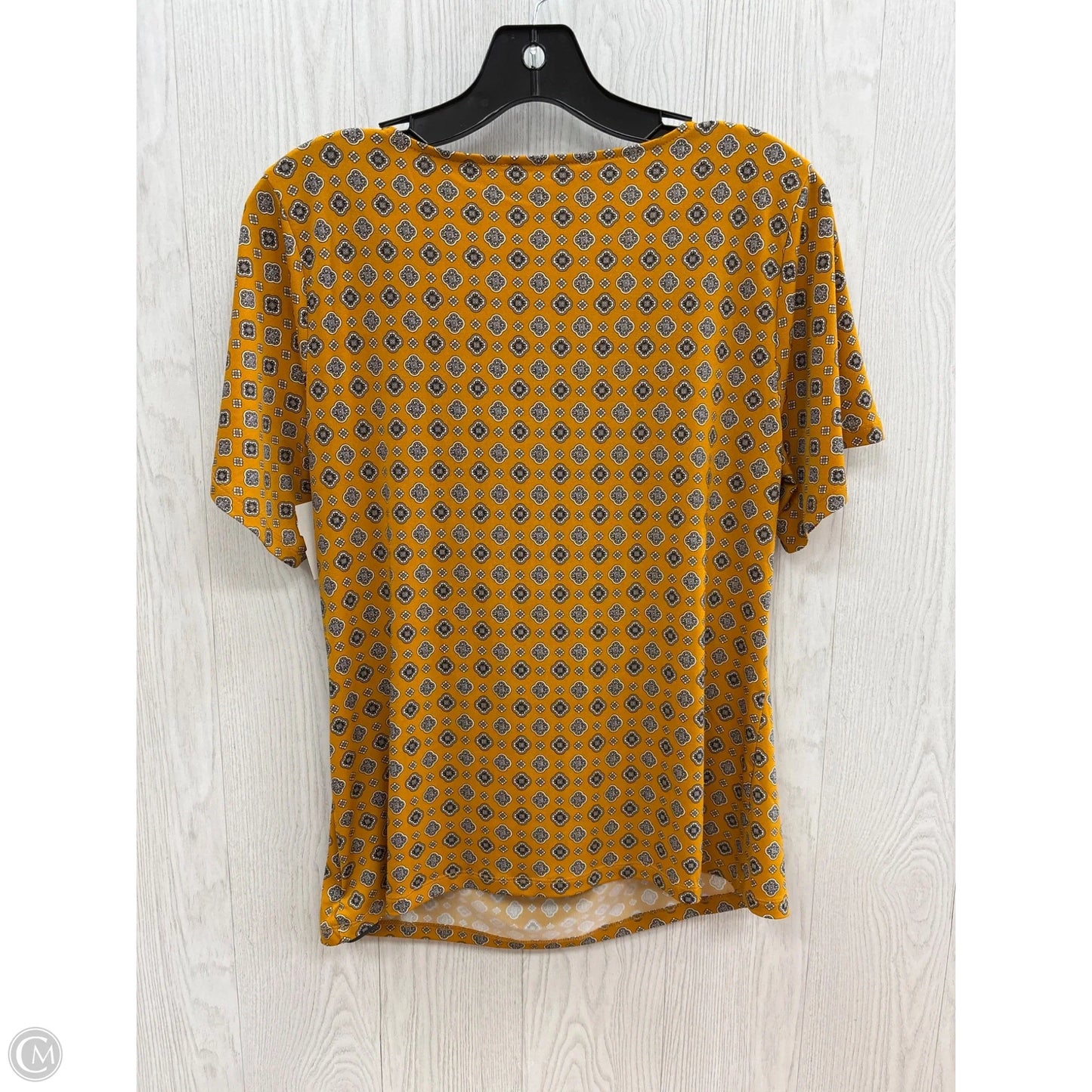 Top Short Sleeve Designer By Michael Kors In Orange, Size: M