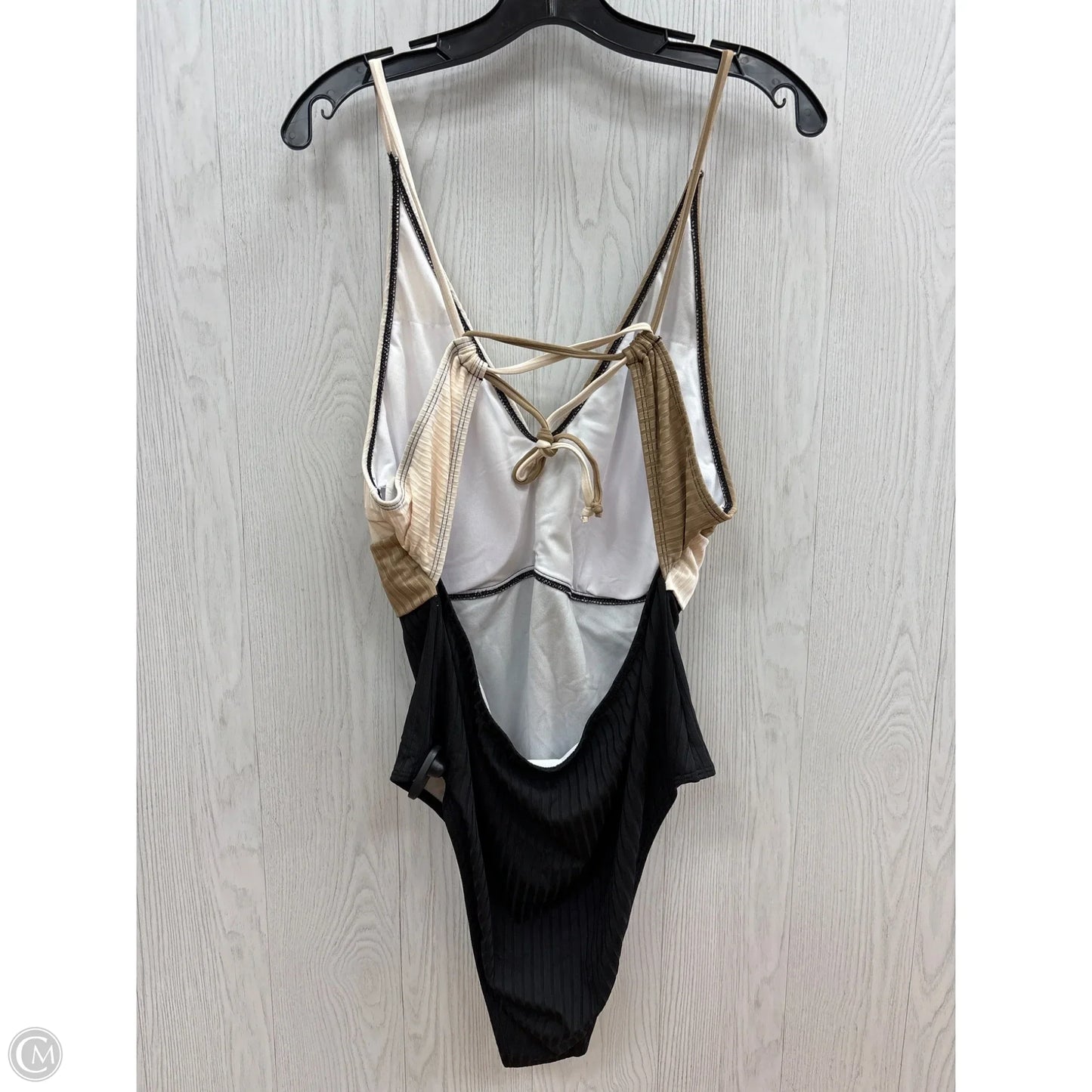 Swimsuit By Shein In Black & Tan, Size: 3x