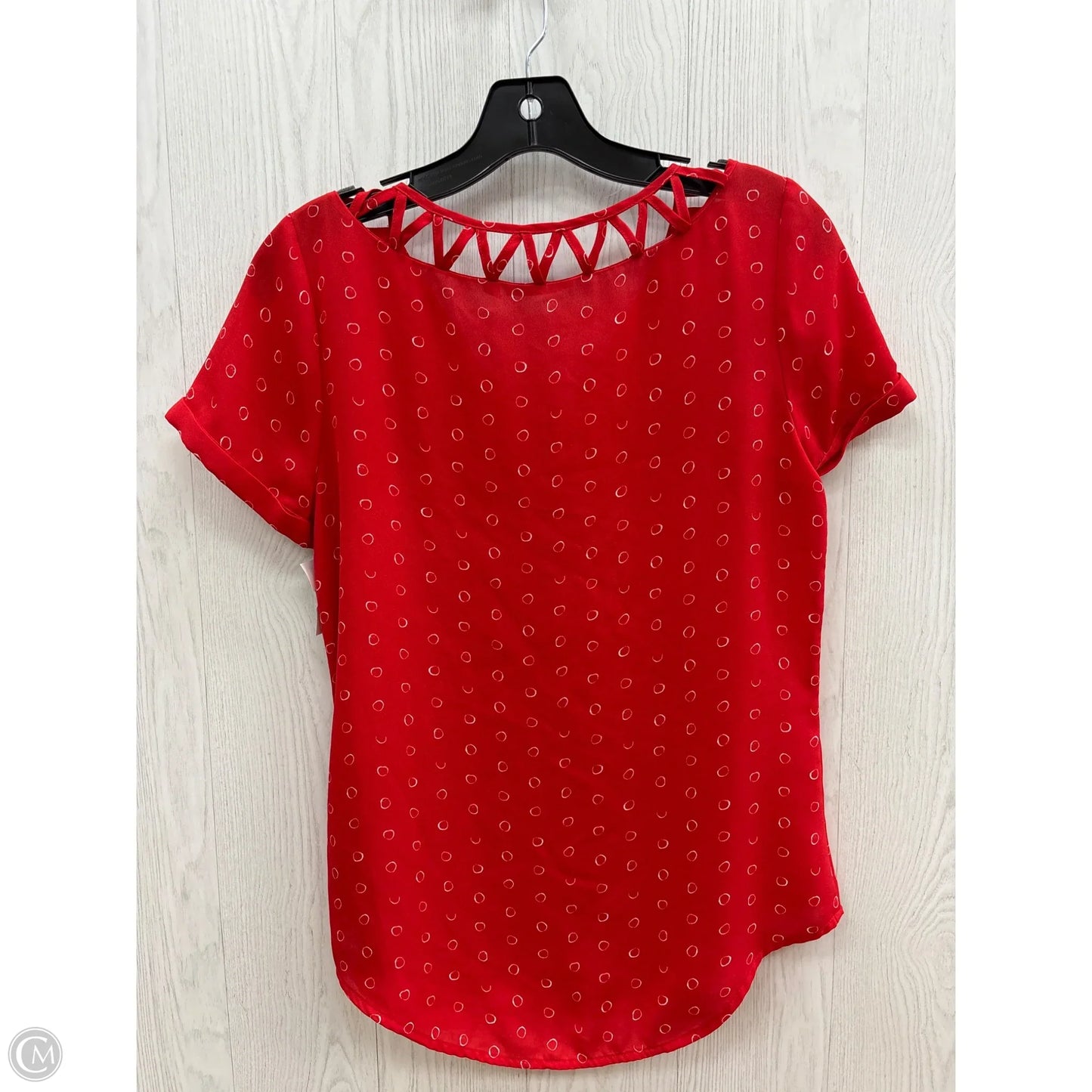 Top Short Sleeve By Apt 9 In Red, Size: S