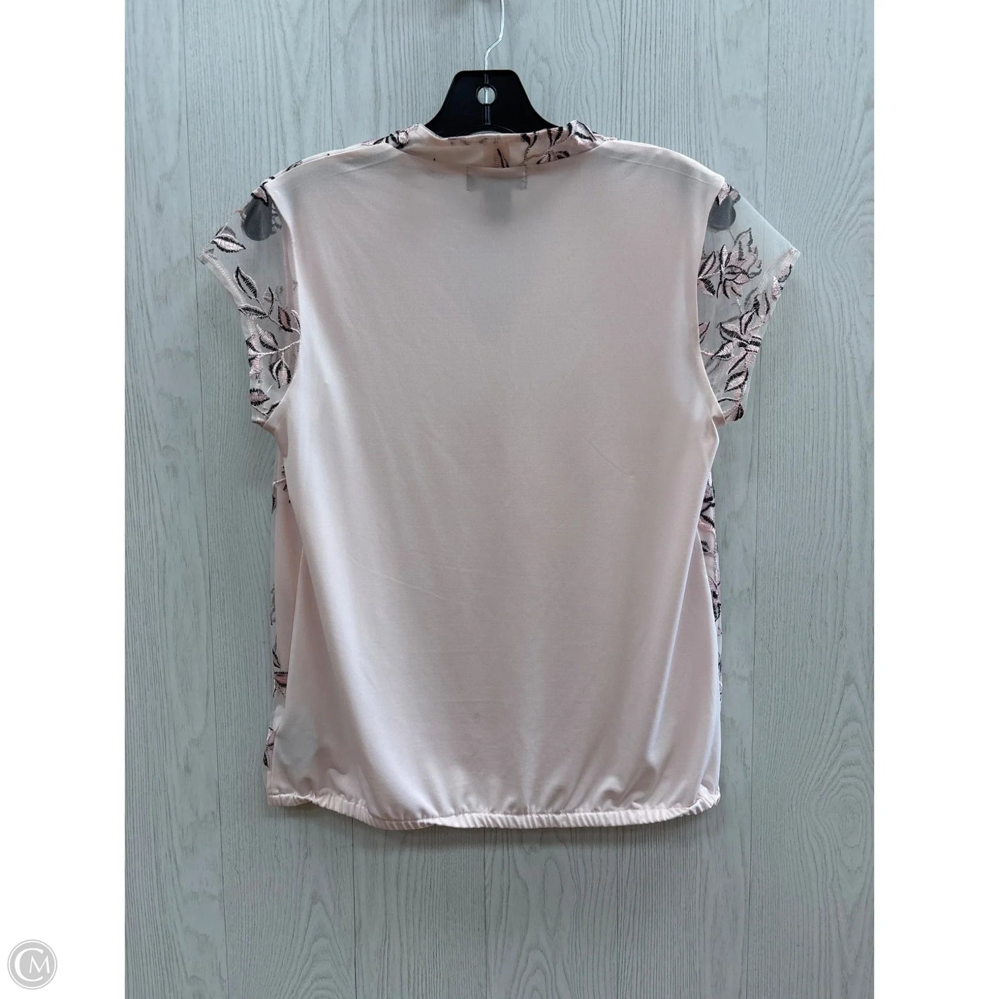 Top Short Sleeve By Liz Claiborne In Light Pink, Size: S