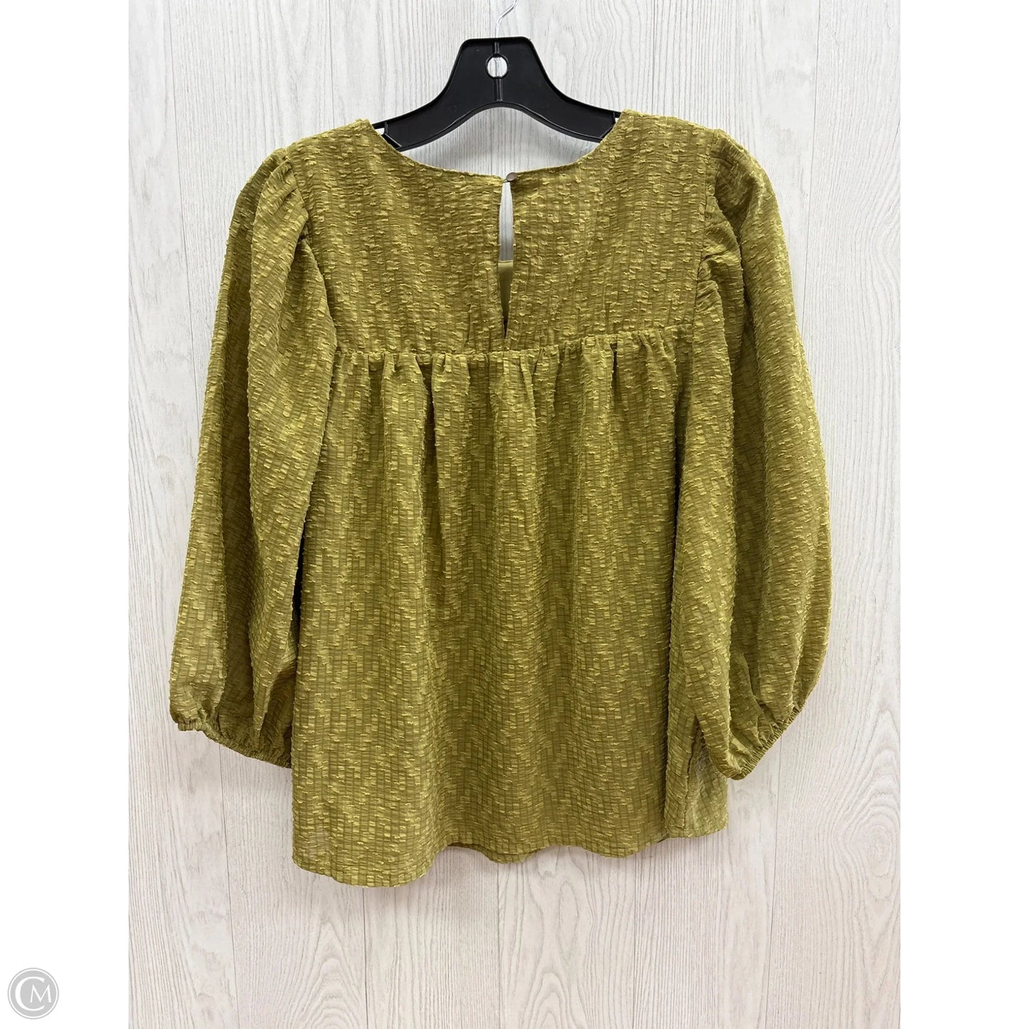 Top 3/4 Sleeve By Ophelia Roe In Green, Size: S