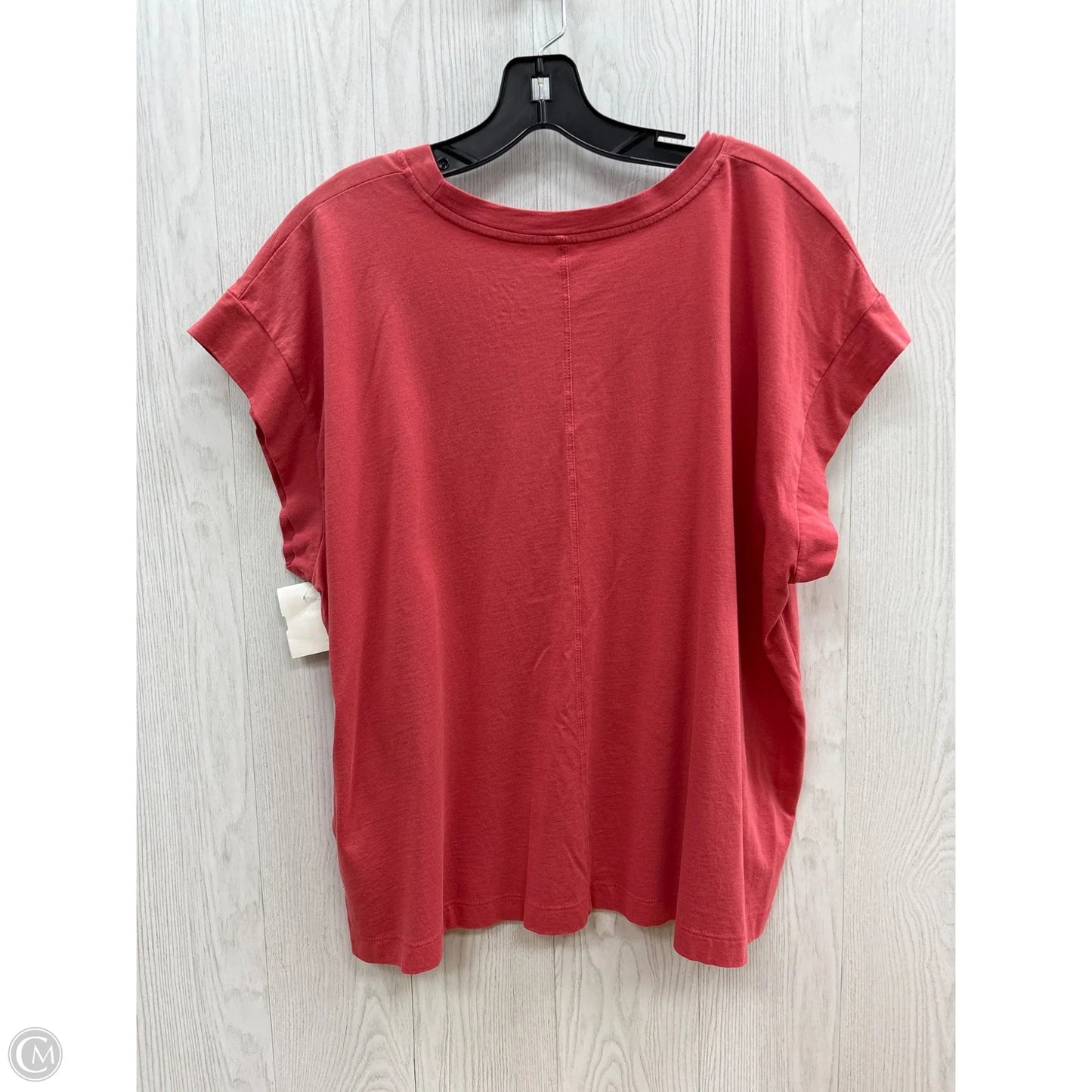 Top Short Sleeve Basic By A New Day In Pink, Size: Xxl