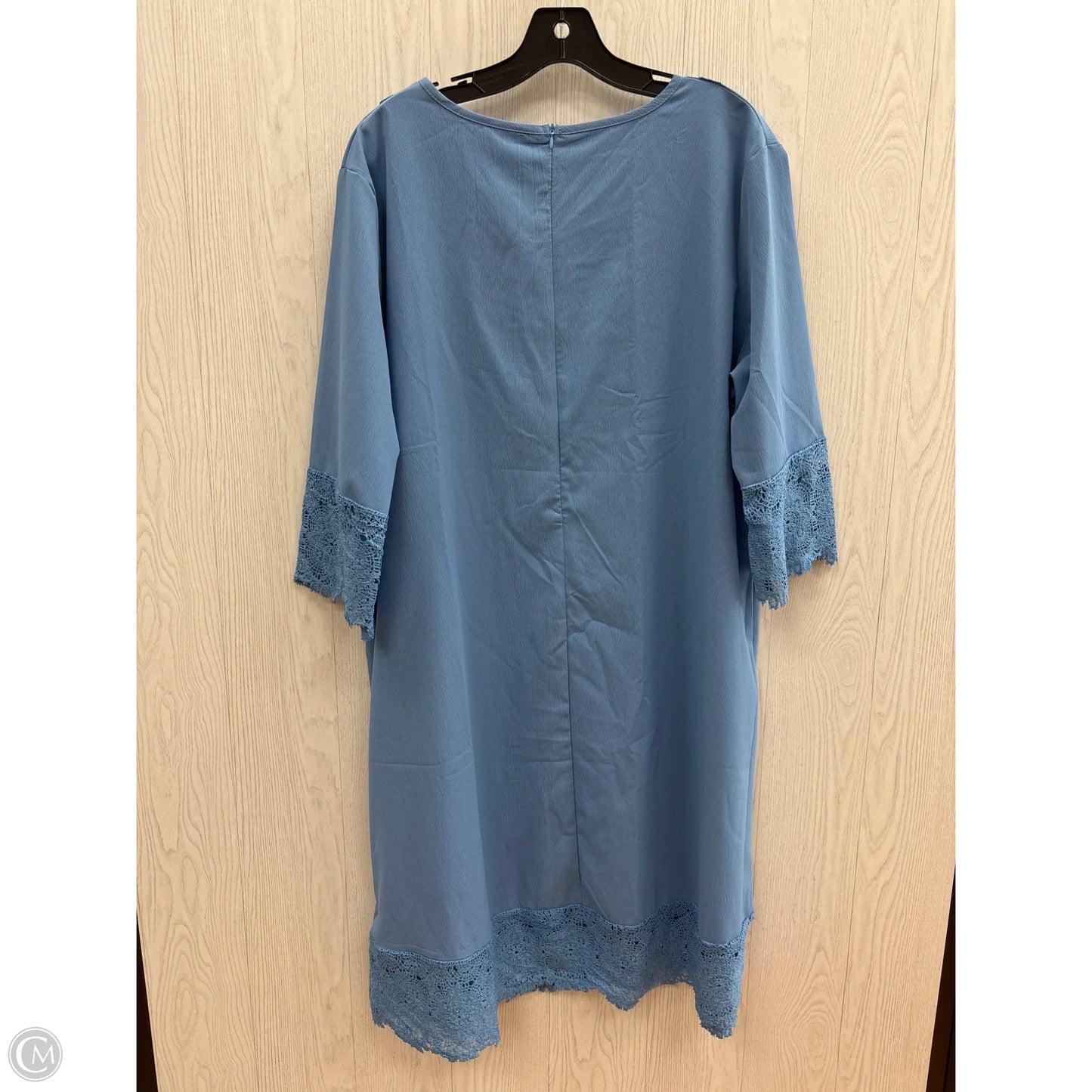 Dress Casual Midi By Clothes Mentor In Blue, Size: 3x