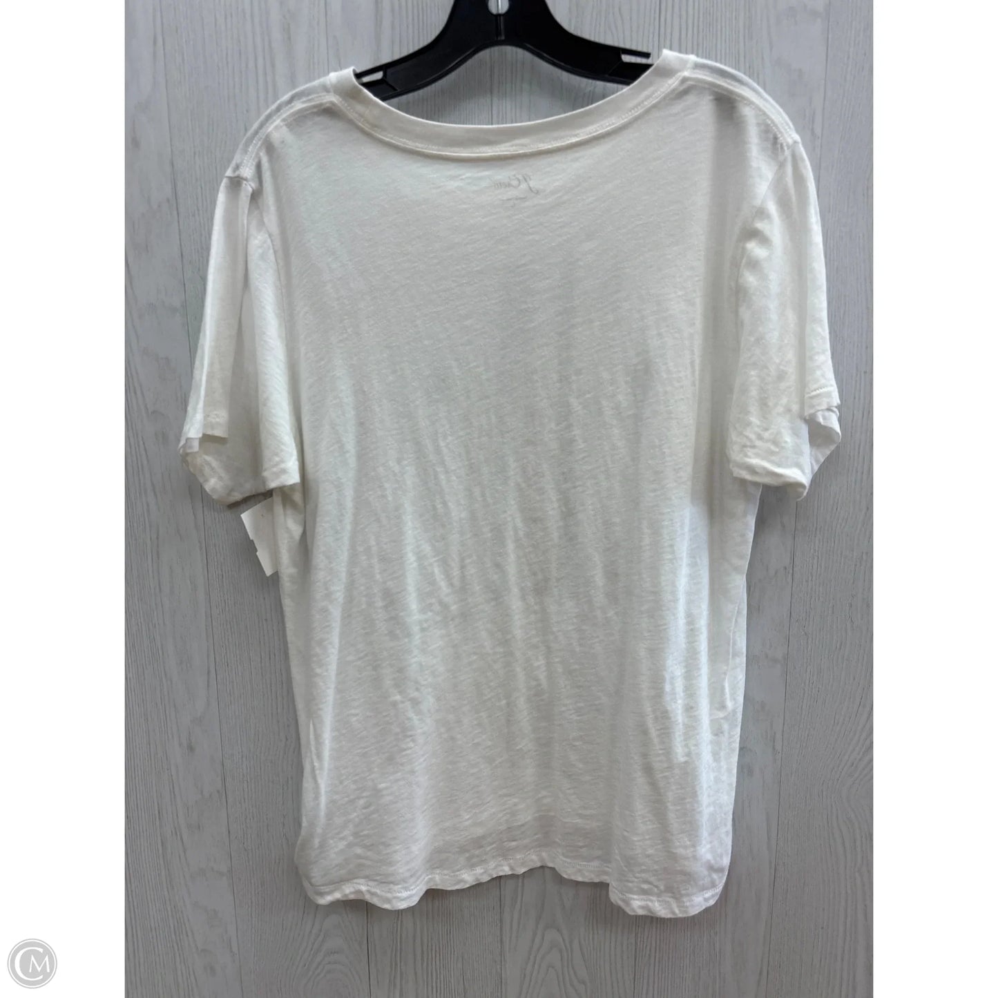 Top Short Sleeve Basic By J. Crew In White, Size: L