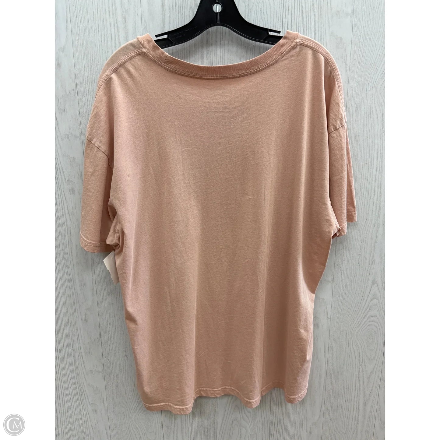 Top Short Sleeve Basic By Mighty Fine In Pink, Size: M