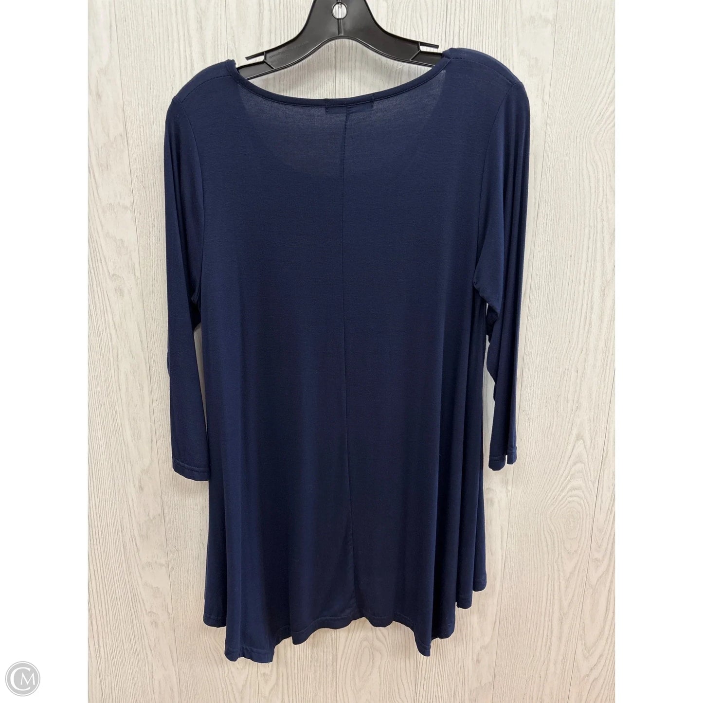 Top 3/4 Sleeve By Clothes Mentor In Navy, Size: S