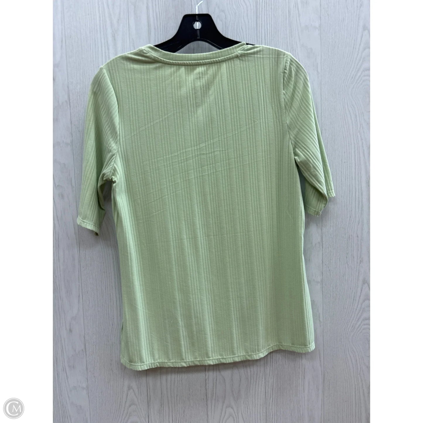 Top Short Sleeve Basic By Nine West In Green, Size: S